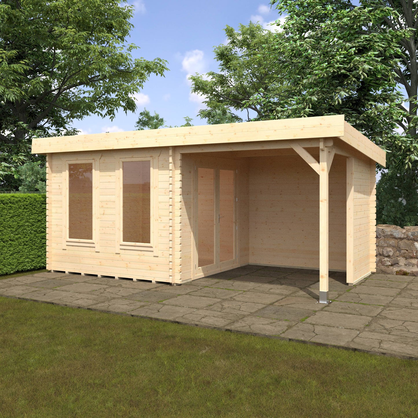 The Lulworth 44mm - Log Cabins - Plymouth Sheds