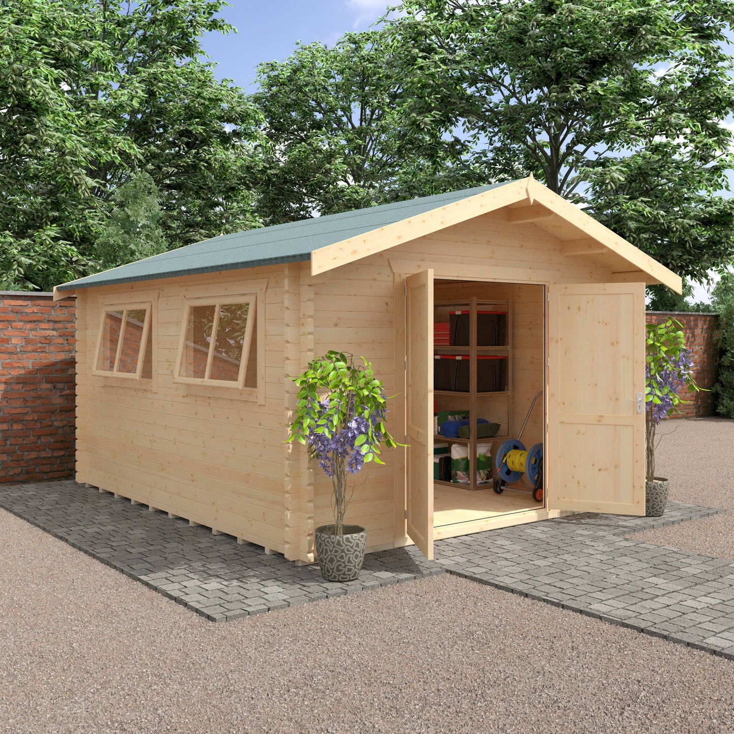 The Marlborough 28mm/44mm - Log Cabins - Plymouth Sheds