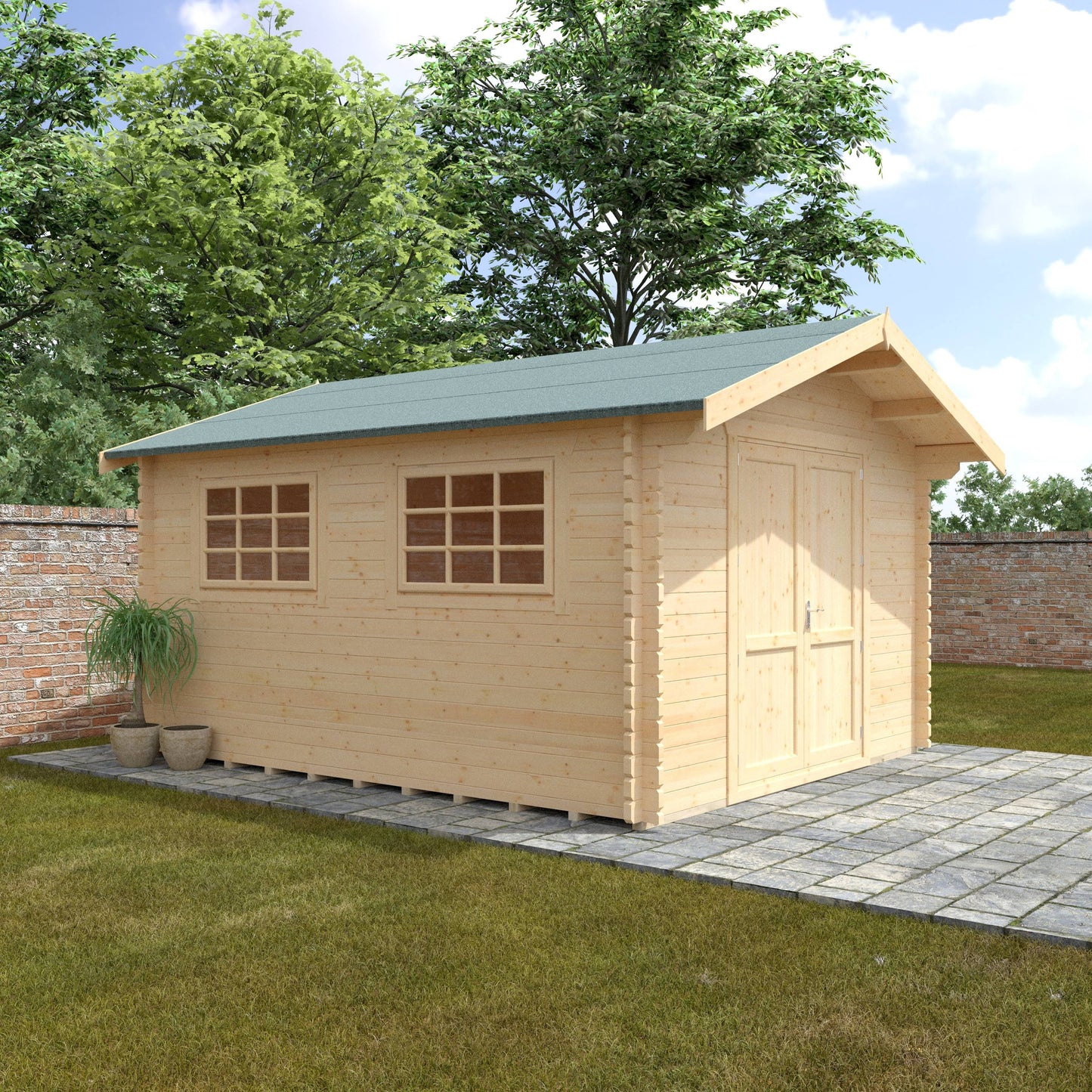 The Marlborough 28mm/44mm - Log Cabins - Plymouth Sheds