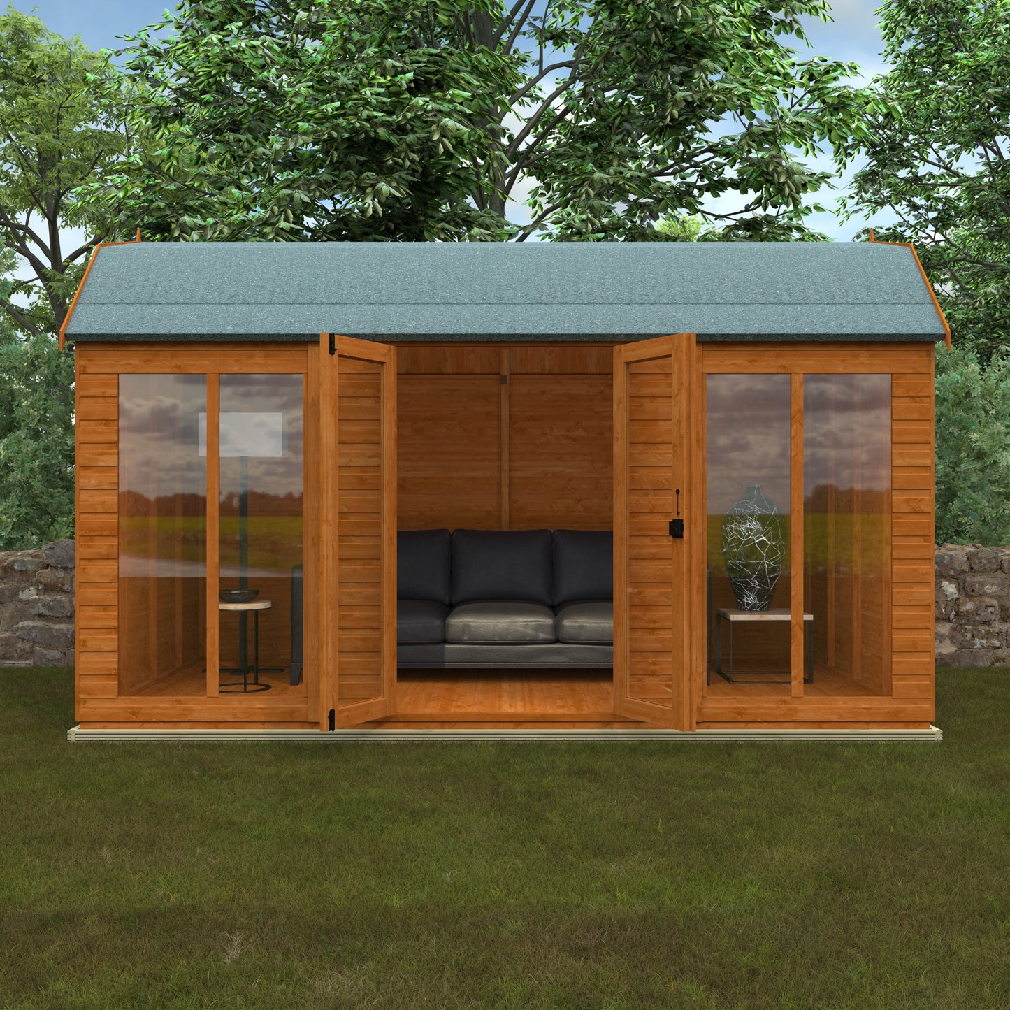 Full Pane Barn Roof Summerhouse