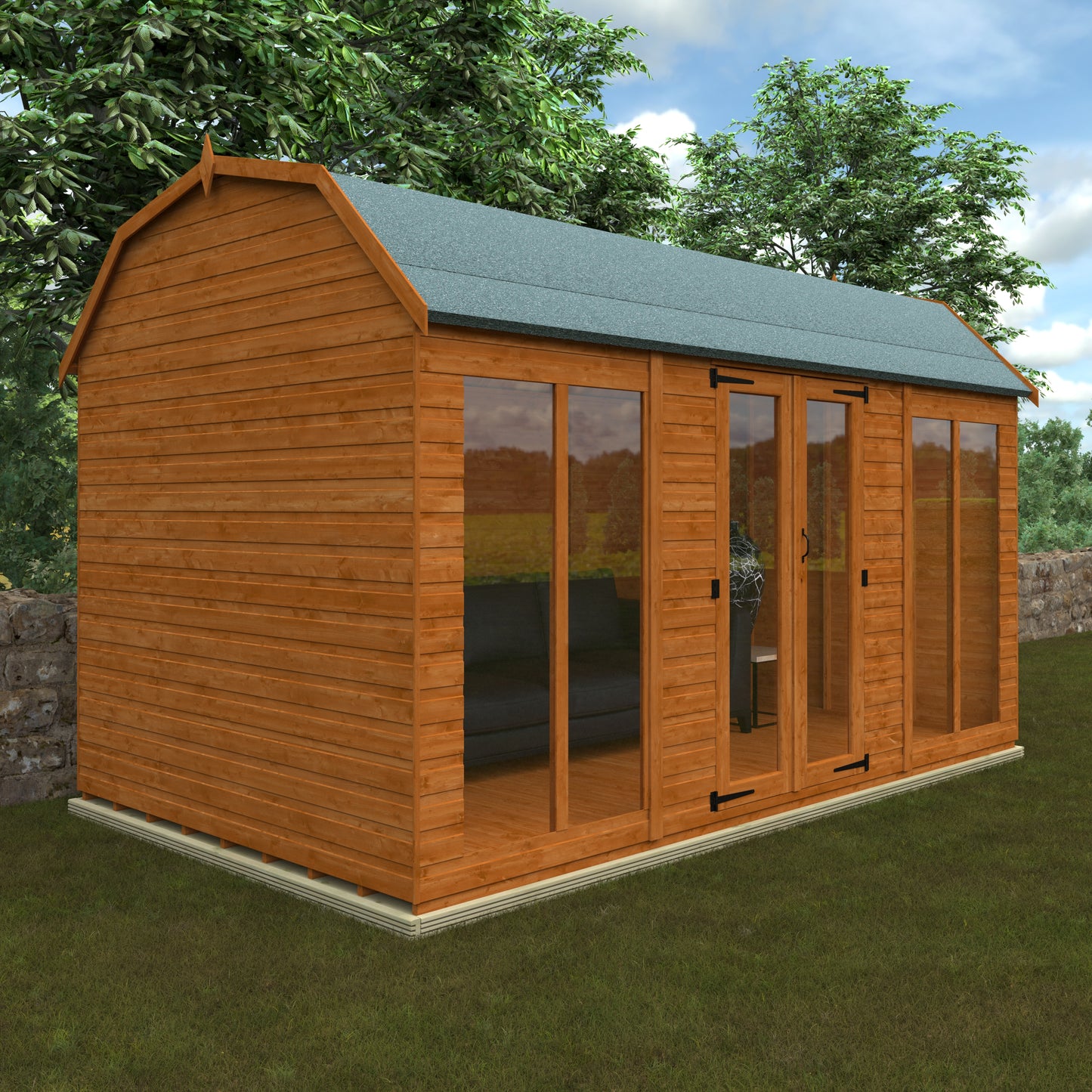 Full Pane Barn Roof Summerhouse