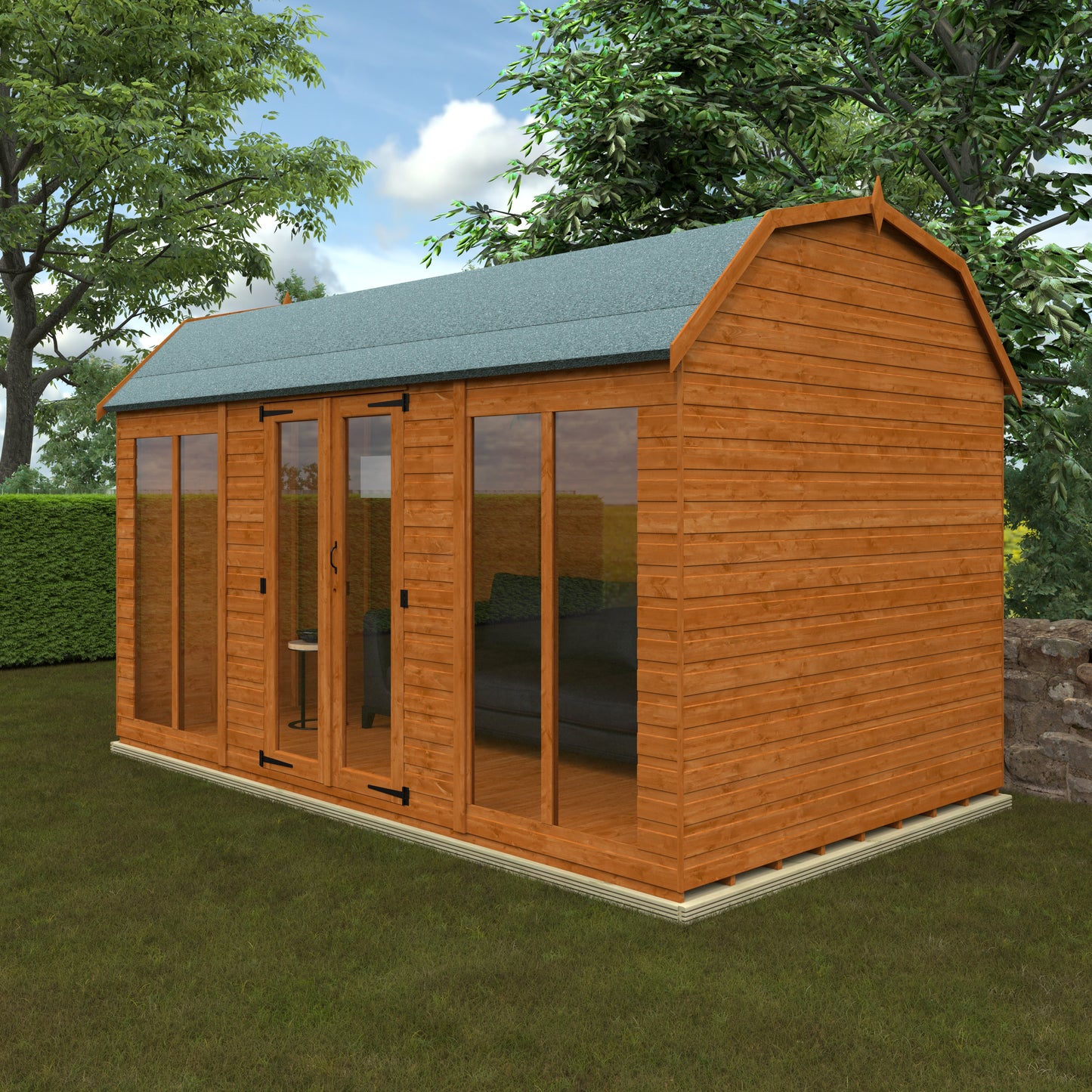 Full Pane Barn Roof Summerhouse