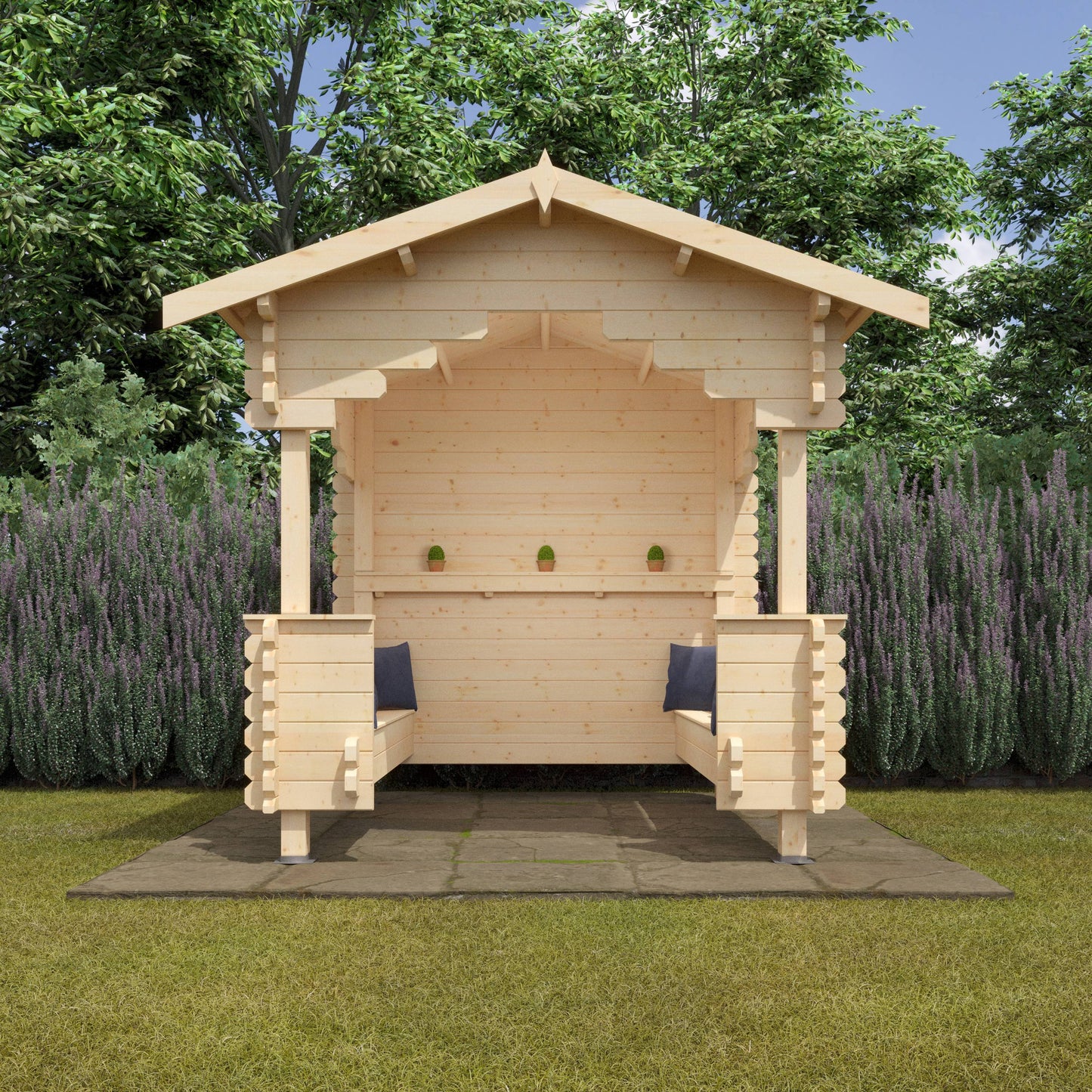 The Outdoor Shelter 44mm - Log Cabins - Plymouth Sheds