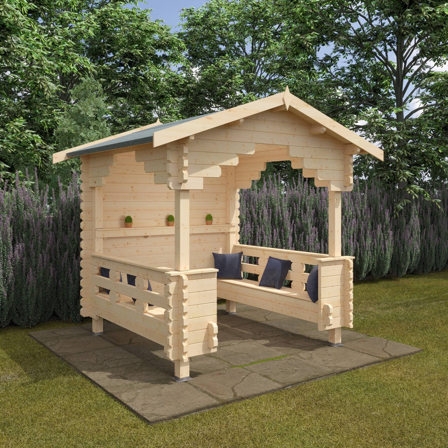 The Outdoor Shelter 44mm - Log Cabins - Plymouth Sheds