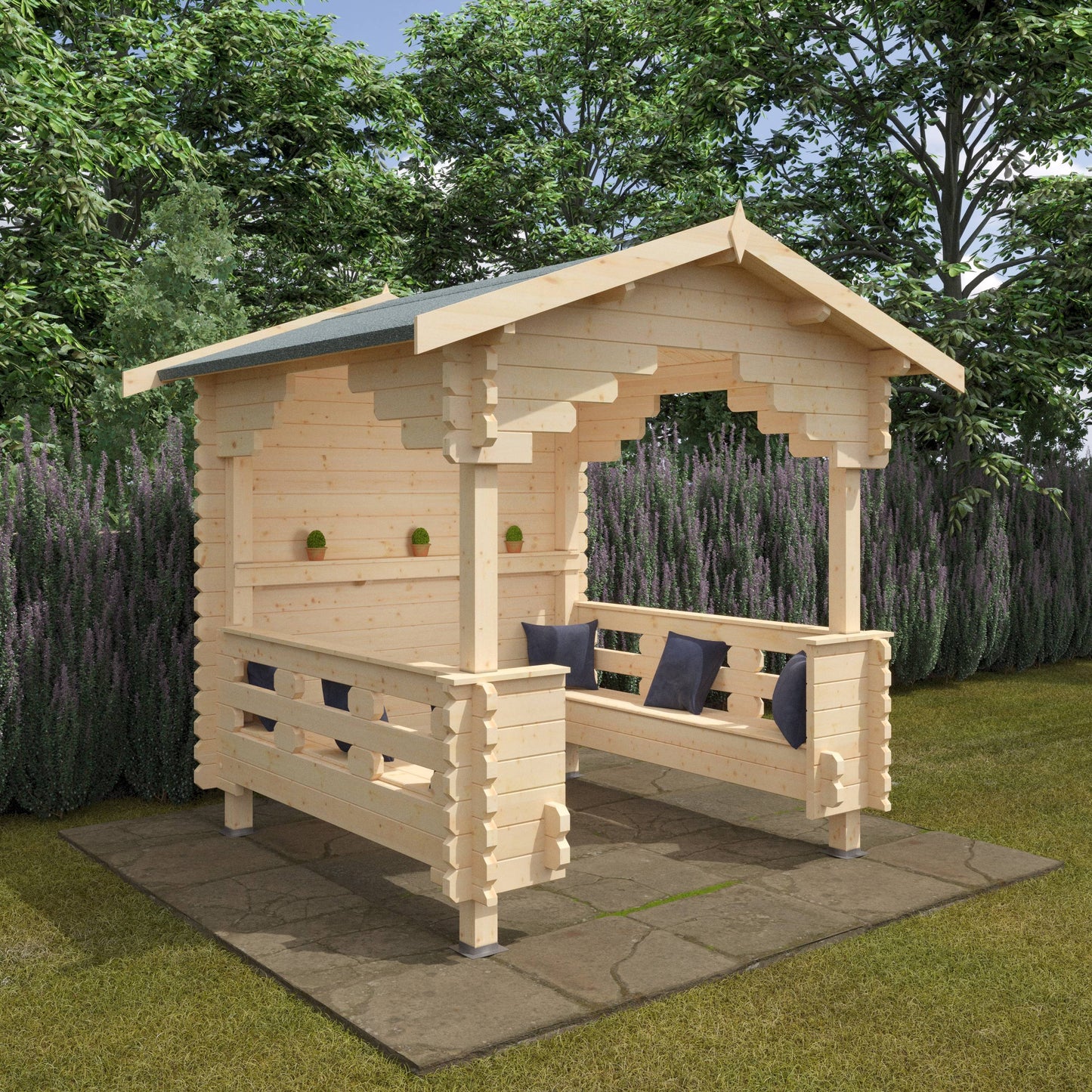 The Outdoor Shelter 44mm - Log Cabins - Plymouth Sheds