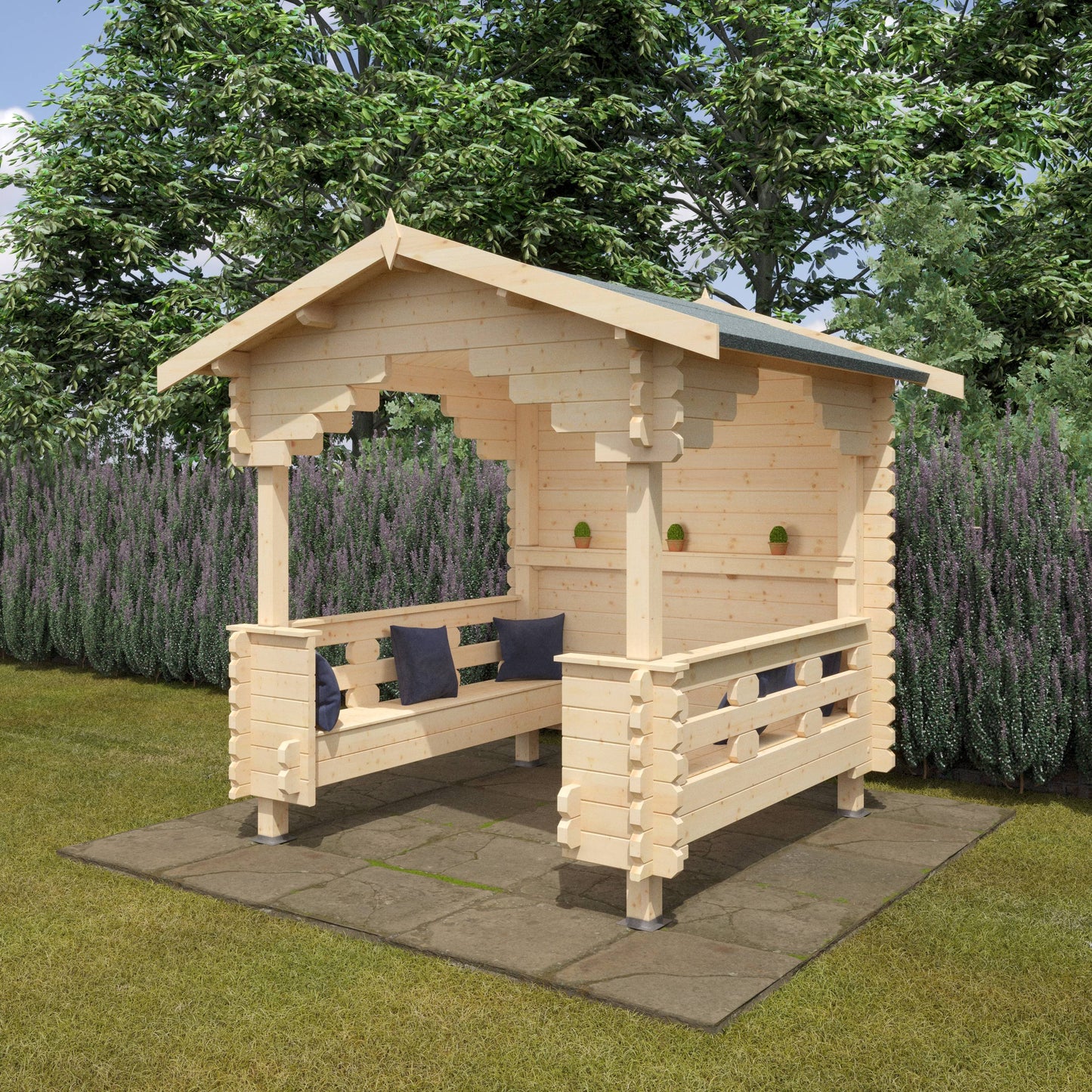 The Outdoor Shelter 44mm - Log Cabins - Plymouth Sheds
