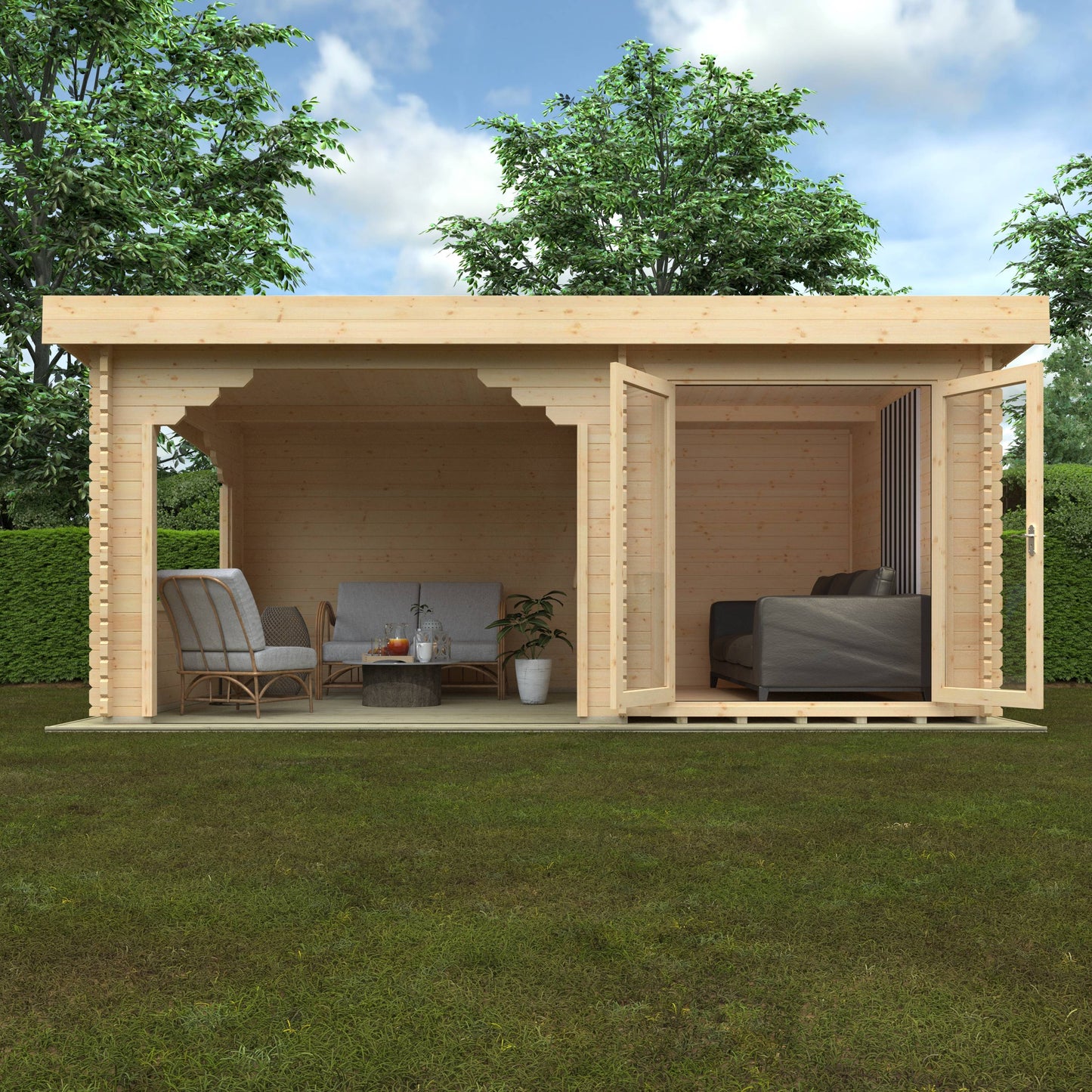 The Payton 44mm - Log Cabins - Plymouth Sheds