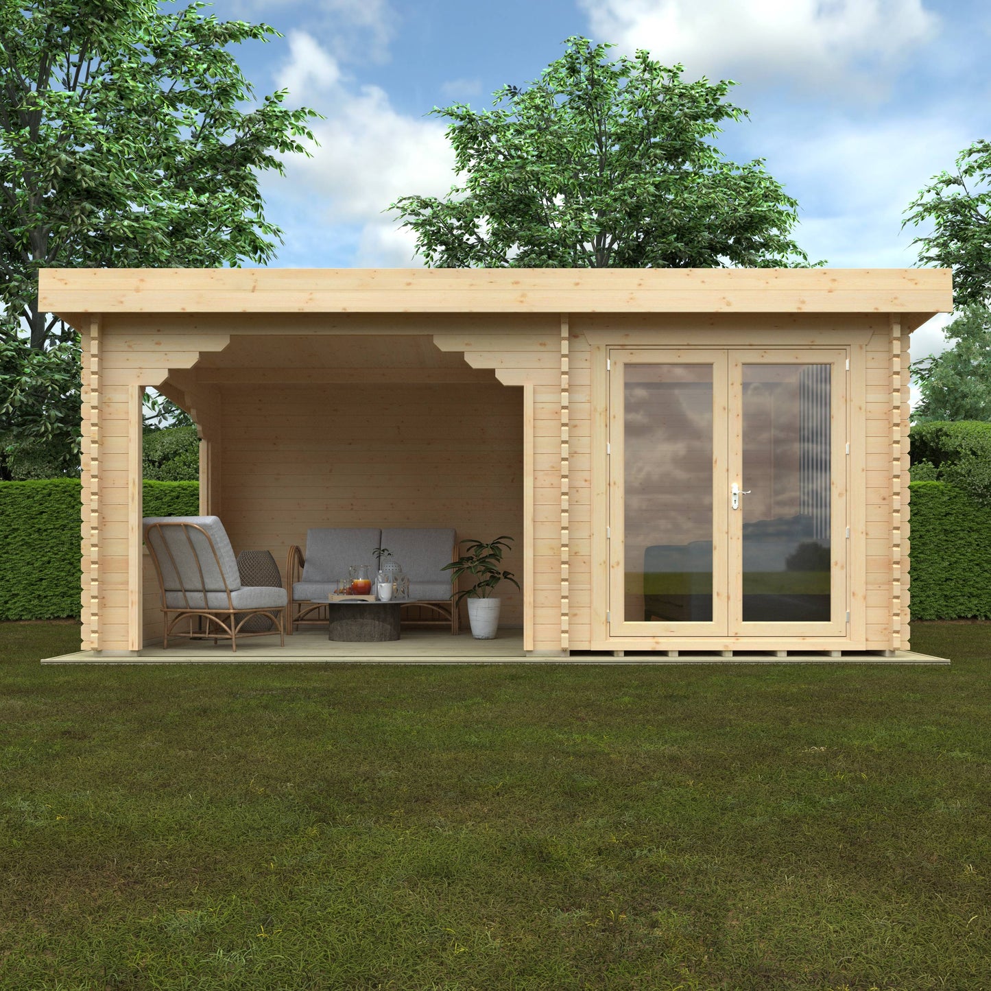 The Payton 44mm - Log Cabins - Plymouth Sheds