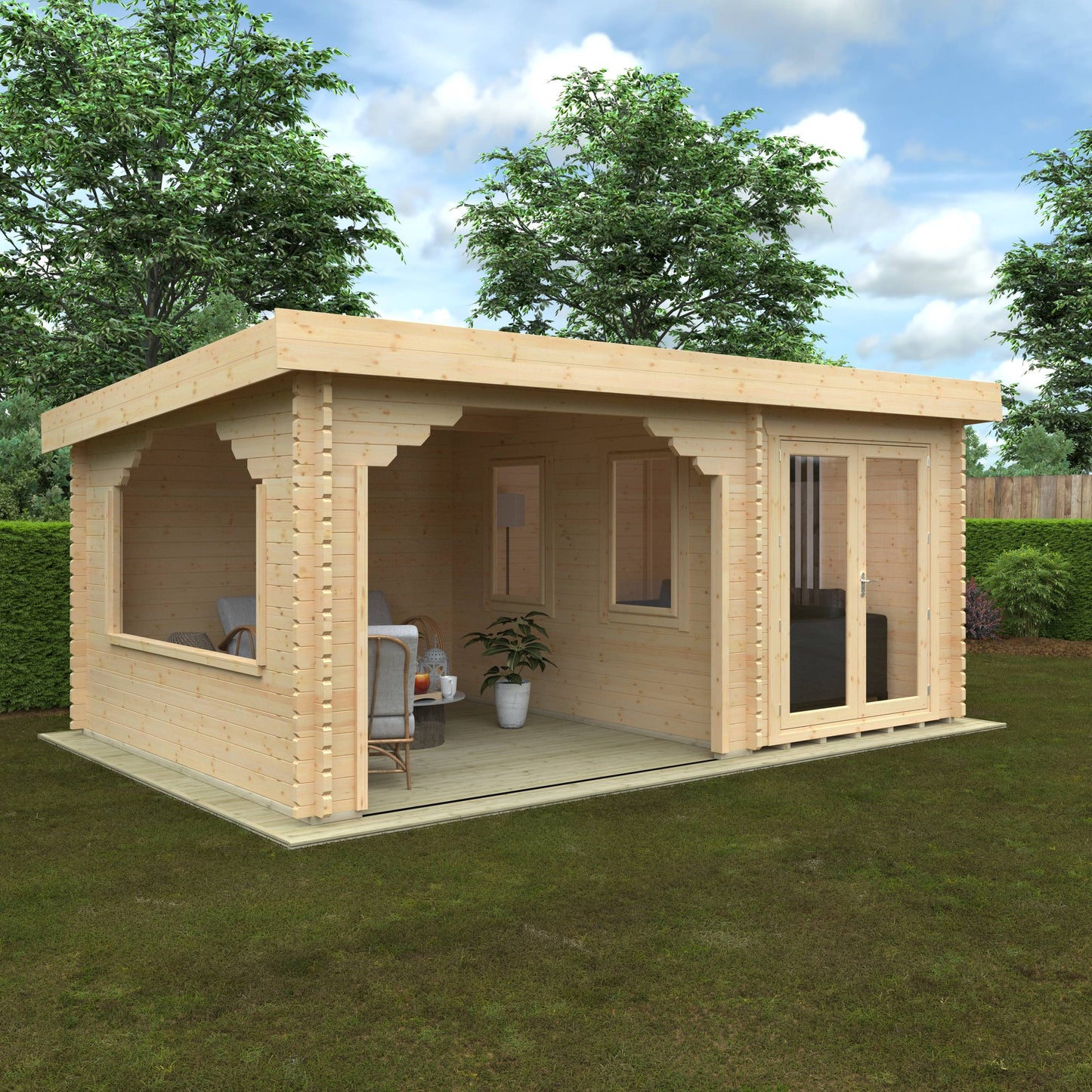 The Payton 44mm - Log Cabins - Plymouth Sheds