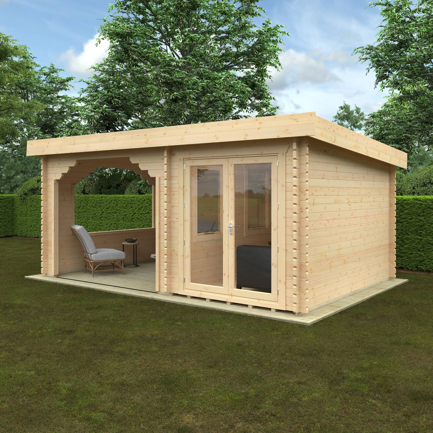 The Payton 44mm - Log Cabins - Plymouth Sheds