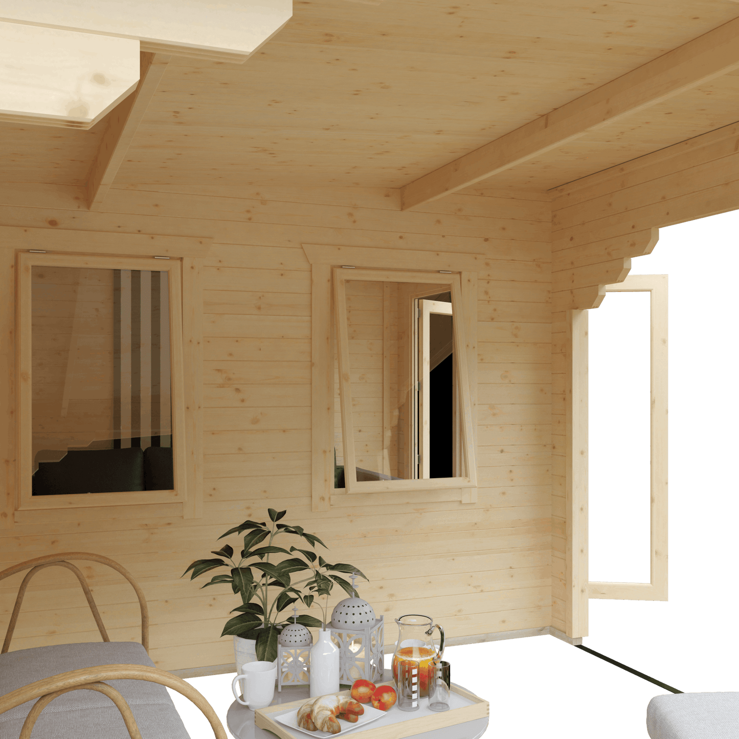 The Payton 44mm - Log Cabins - Plymouth Sheds