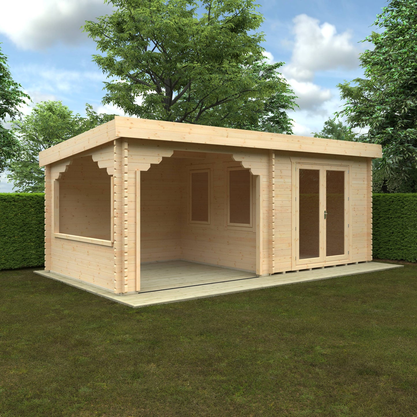 The Payton 44mm - Log Cabins - Plymouth Sheds