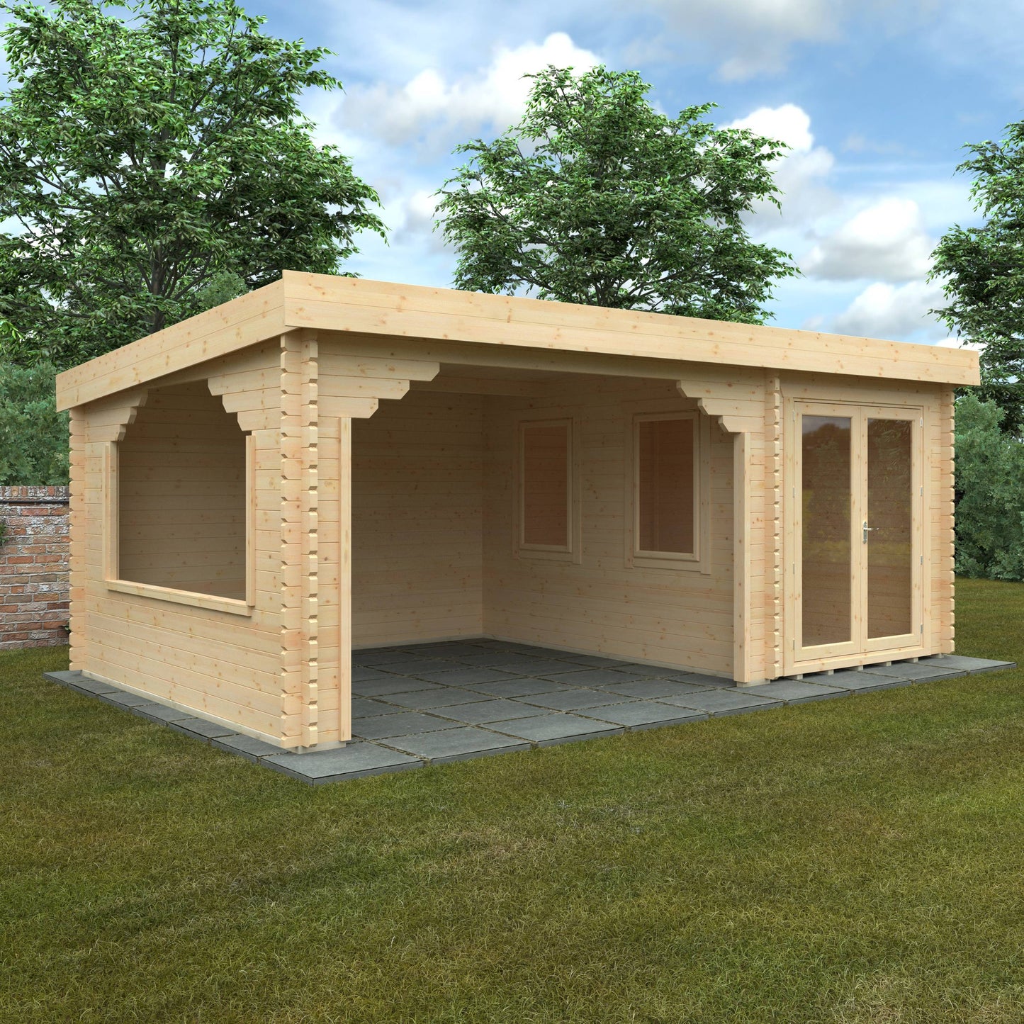 The Payton 44mm - Log Cabins - Plymouth Sheds