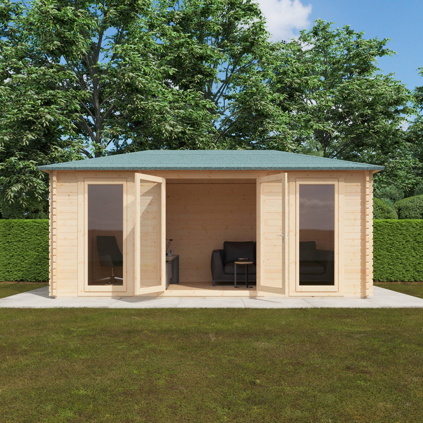 The Regatta 44mm - Log Cabins - Plymouth Sheds