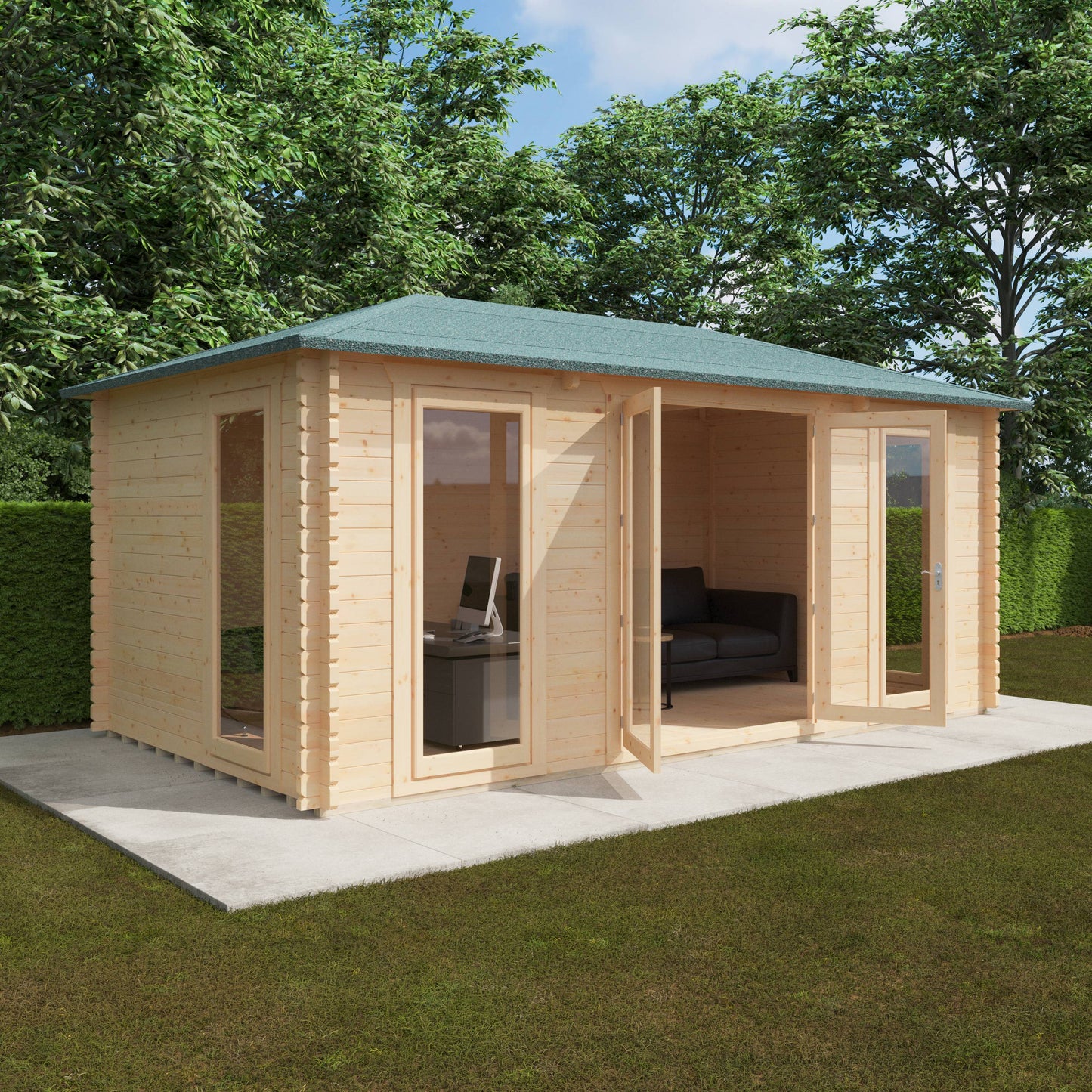 The Regatta 44mm - Log Cabins - Plymouth Sheds