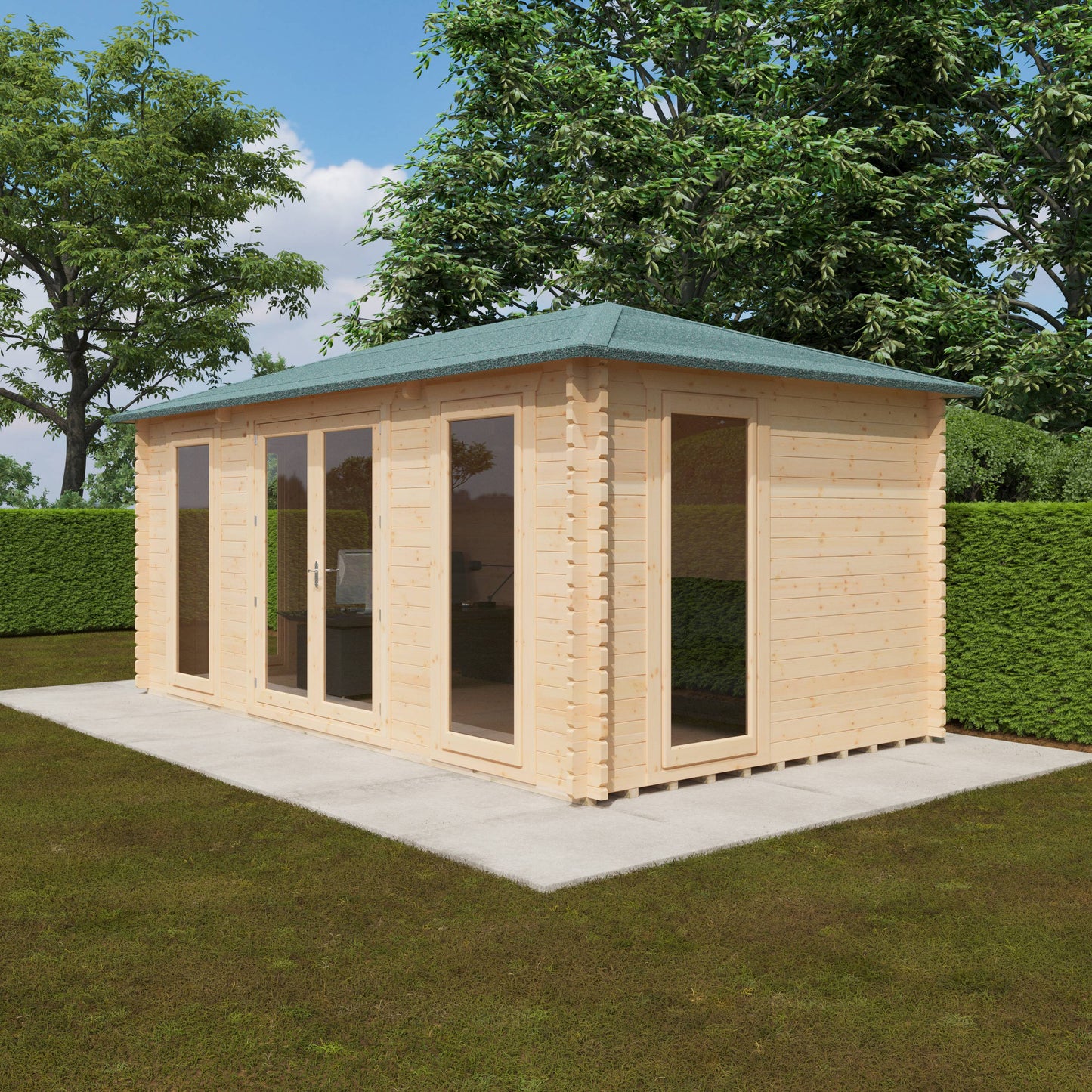 The Regatta 44mm - Log Cabins - Plymouth Sheds