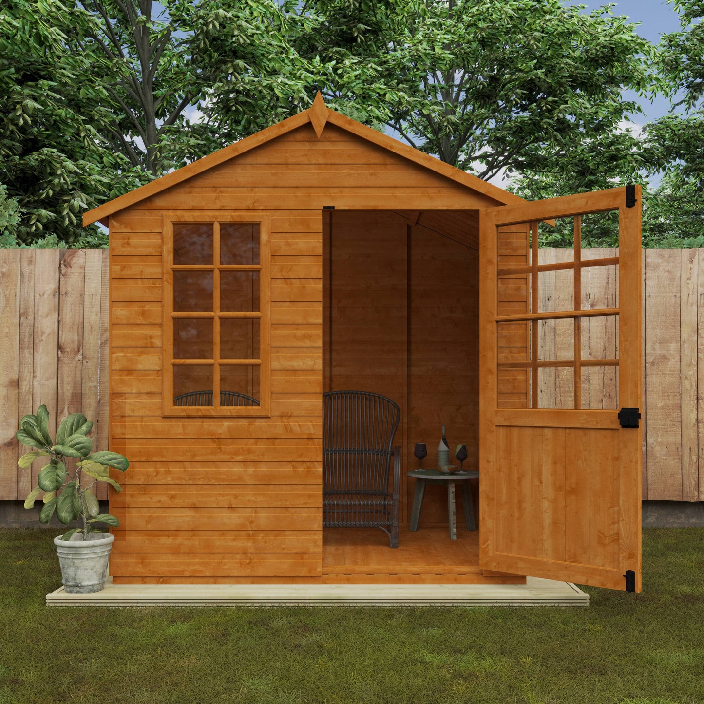 Simple Summer Room - Shed Ranges - Plymouth Sheds