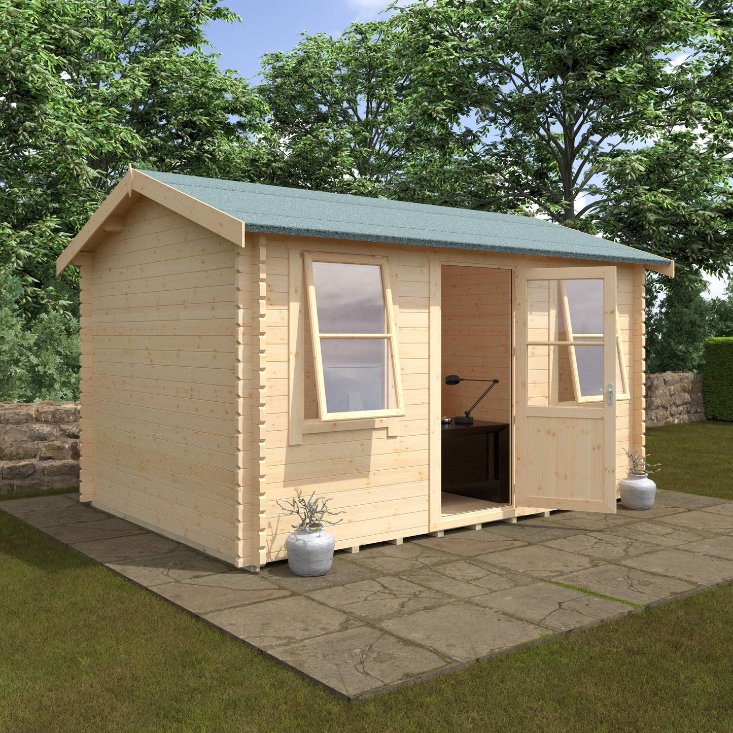 The Skipton 28mm/44mm - Log Cabins - Plymouth Sheds