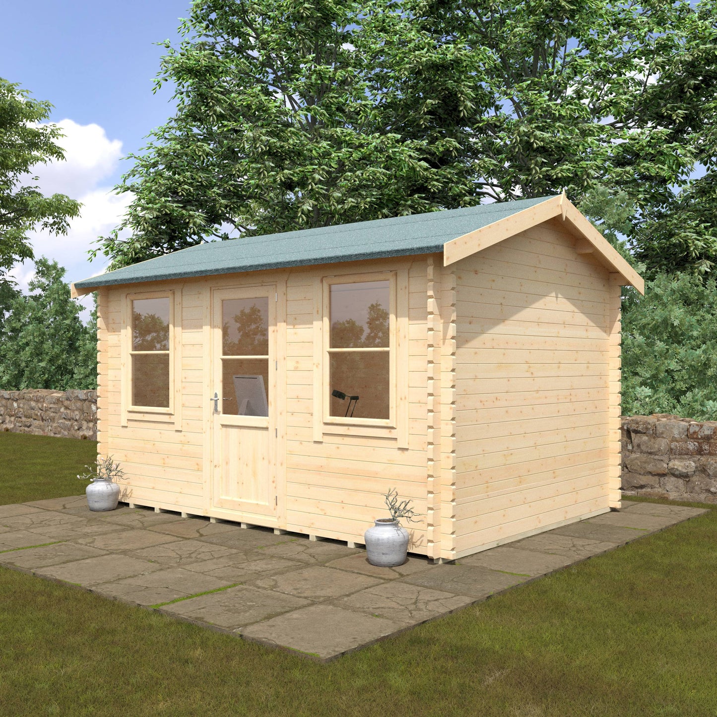 The Skipton 28mm/44mm - Log Cabins - Plymouth Sheds