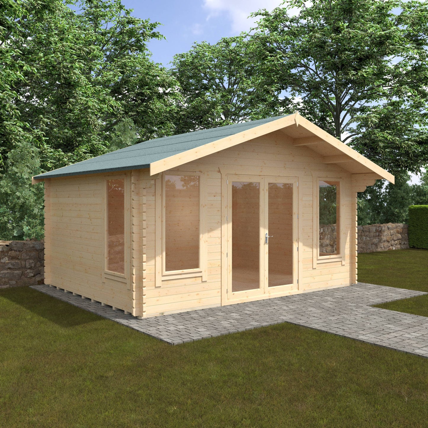 The Sutton 44mm - Log Cabins - Plymouth Sheds
