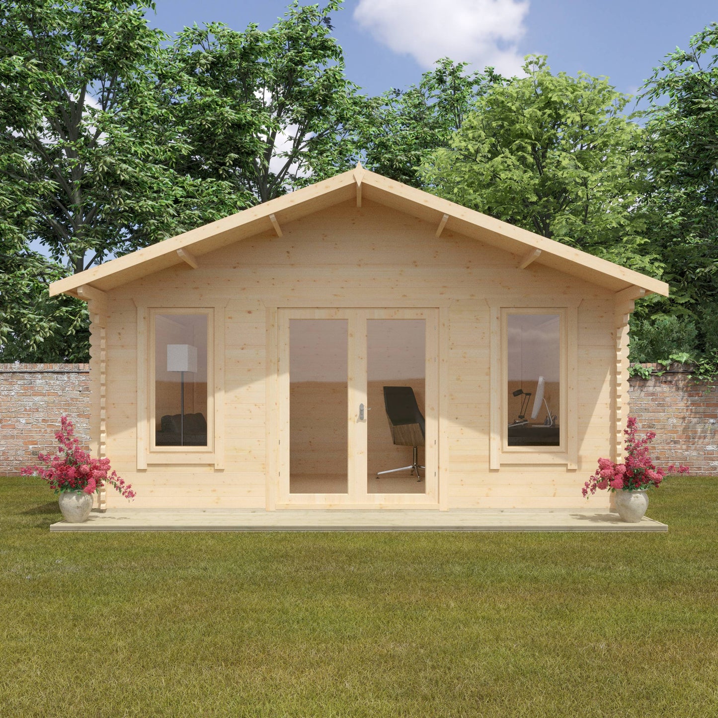 The Sutton 44mm - Log Cabins - Plymouth Sheds