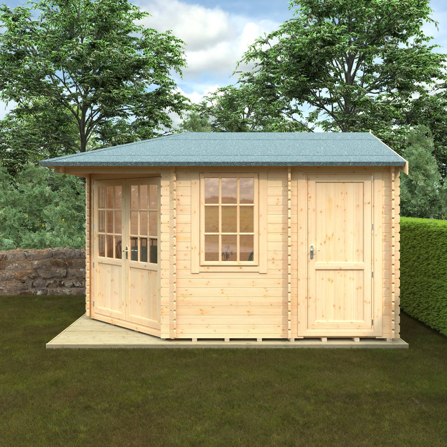 The Victoria 28mm - Log Cabins - Plymouth Sheds
