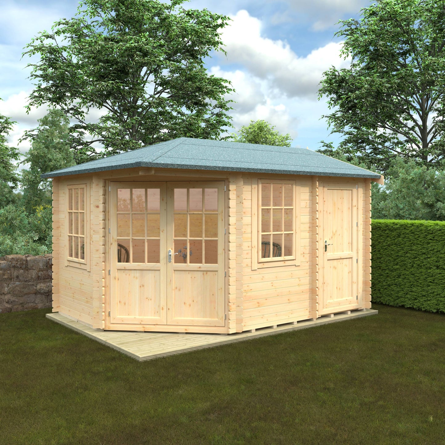 The Victoria 28mm - Log Cabins - Plymouth Sheds