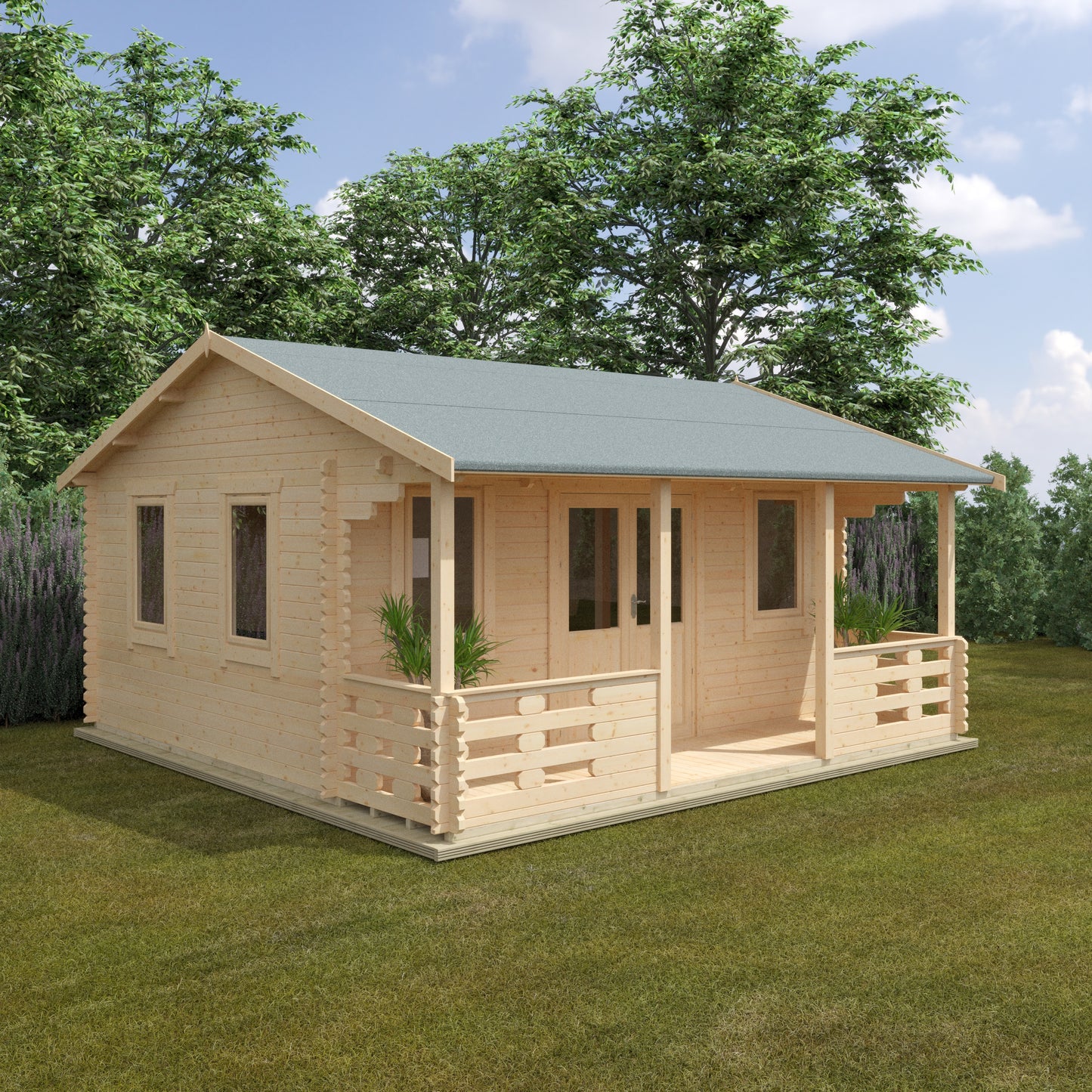The Adlington 44mm - Log Cabins - Plymouth Sheds