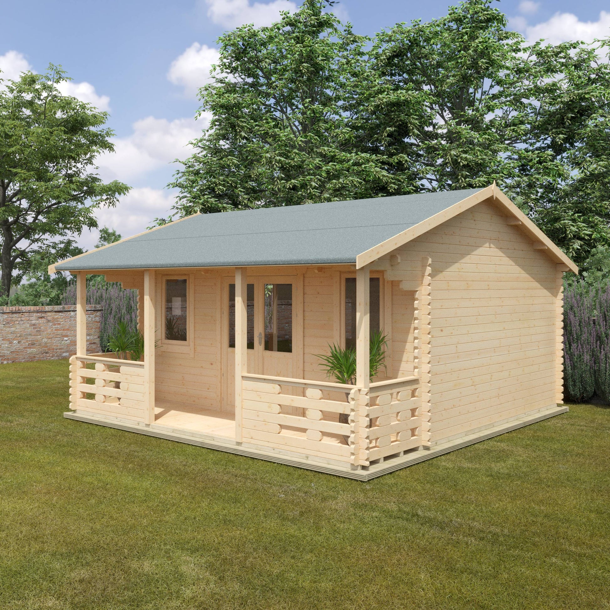 The Adlington 44mm - Log Cabins - Plymouth Sheds