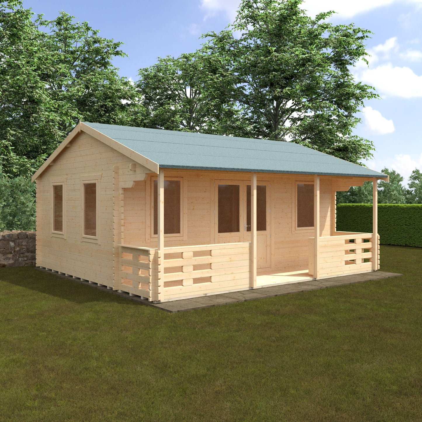 The Adlington 44mm - Log Cabins - Plymouth Sheds