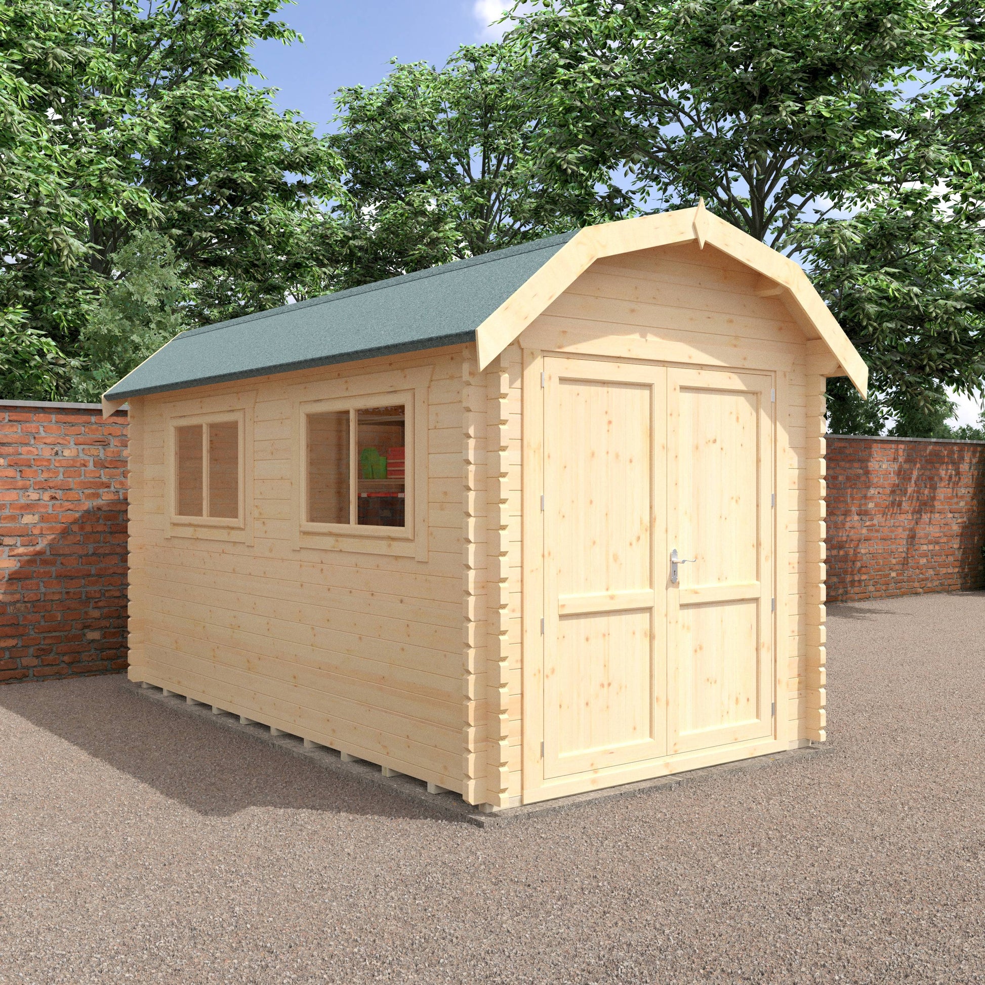 The Aldford Barn 28mm/44mm - Log Cabins - Plymouth Sheds