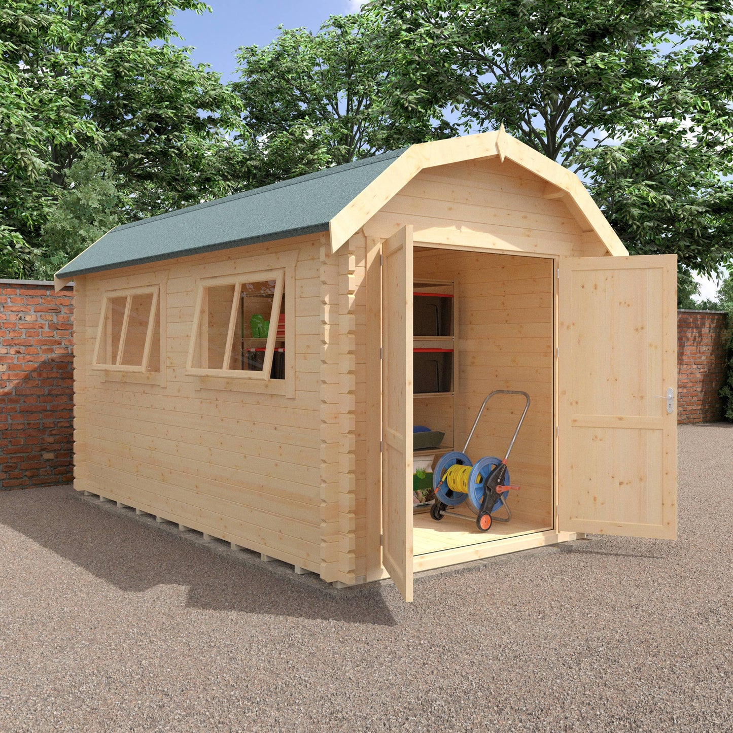 The Aldford Barn 28mm/44mm - Log Cabins - Plymouth Sheds