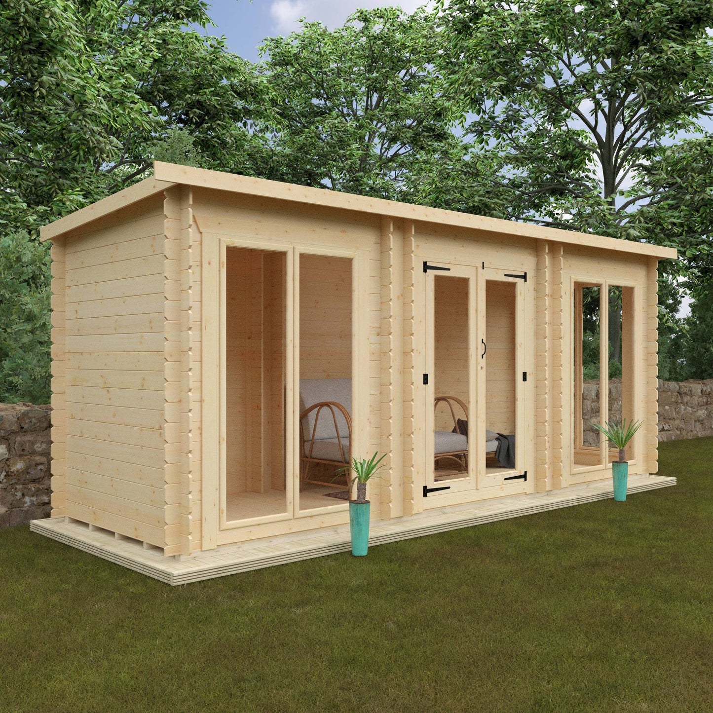 The Astoria 19mm - Log Cabins - Plymouth Sheds