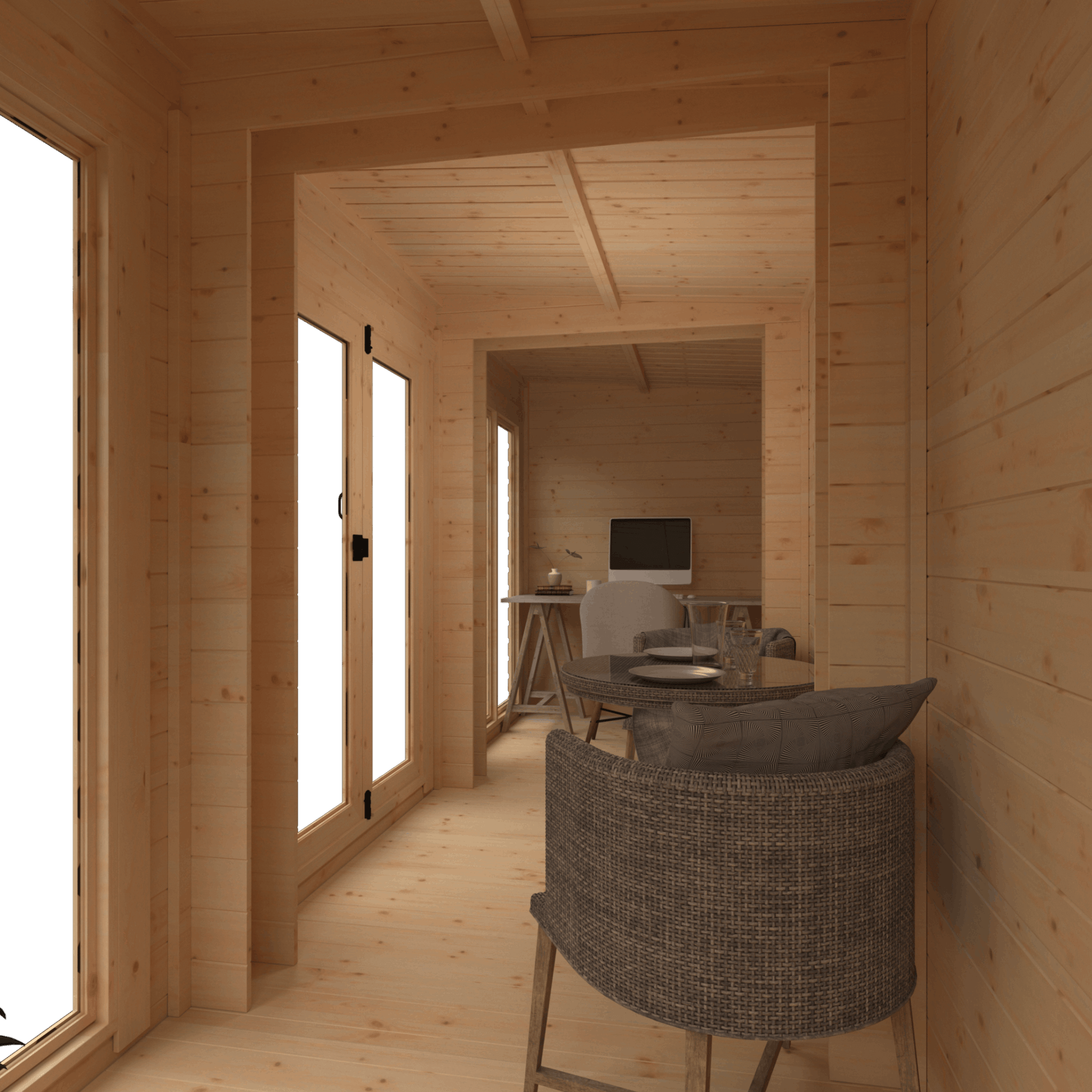 The Astoria 19mm - Log Cabins - Plymouth Sheds