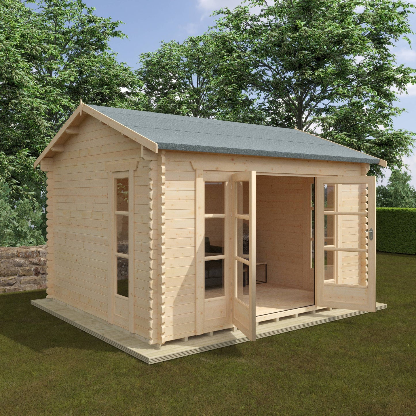 The Bamber 44mm - Log Cabins - Plymouth Sheds