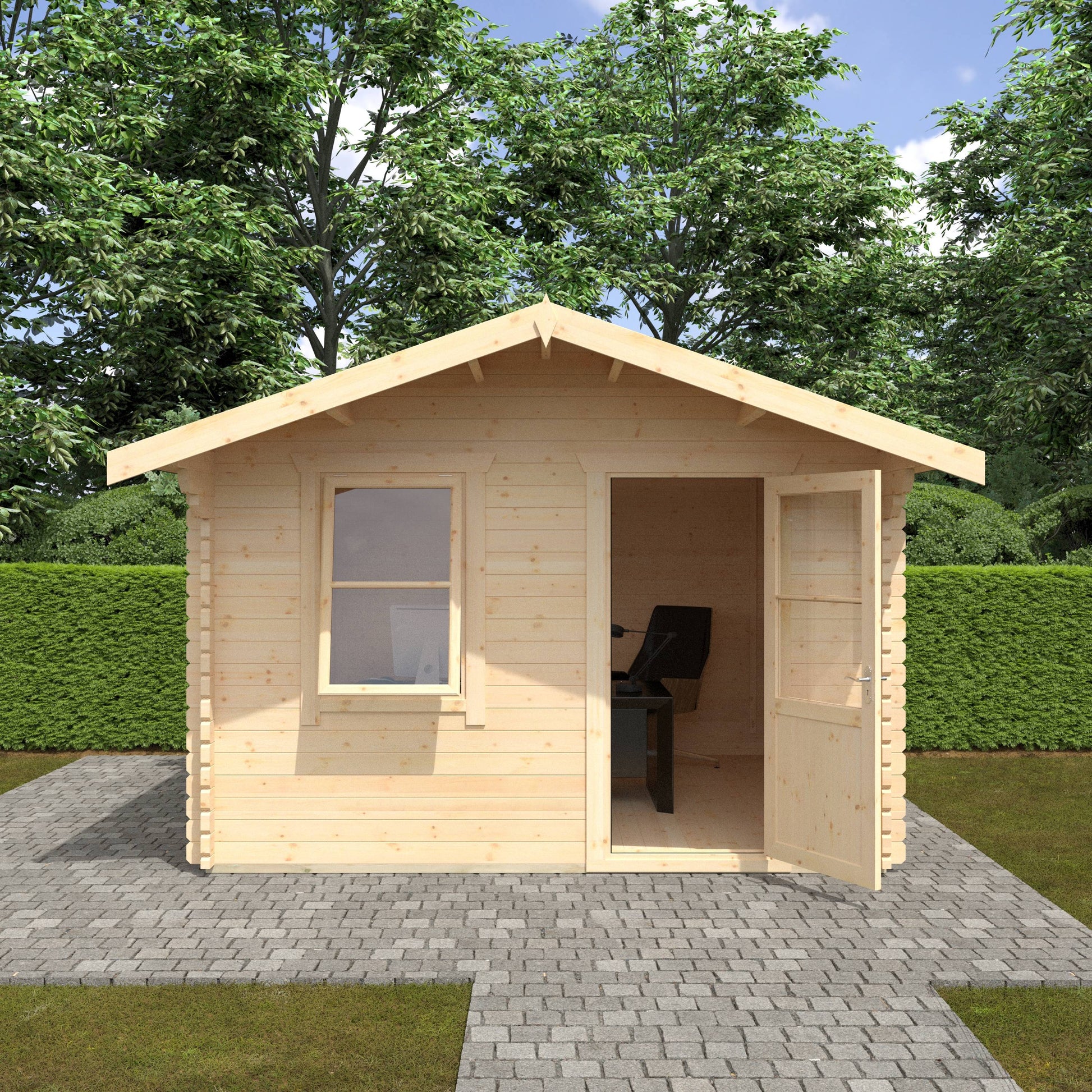 The Carrington 28mm/44mm - Log Cabins - Plymouth Sheds