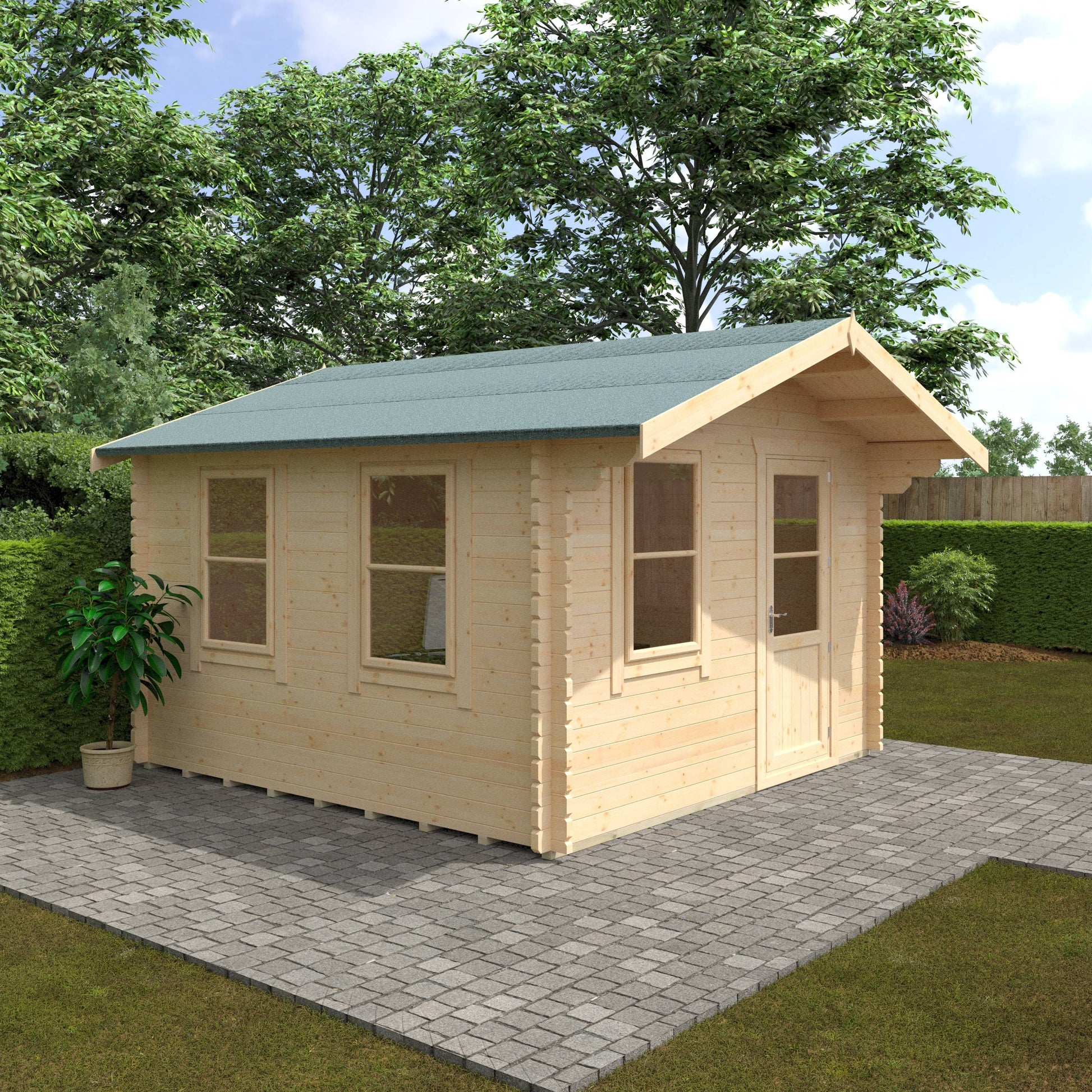 The Carrington 28mm/44mm - Log Cabins - Plymouth Sheds