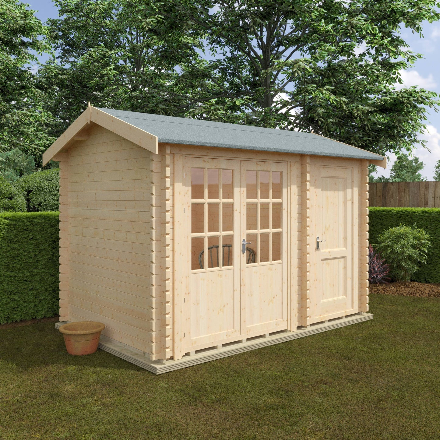 The Chatsworth 44mm - Log Cabins - Plymouth Sheds