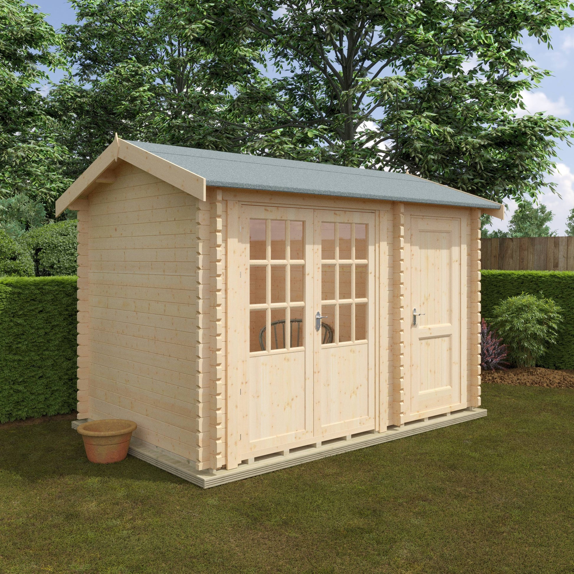 The Chatsworth 44mm - Log Cabins - Plymouth Sheds