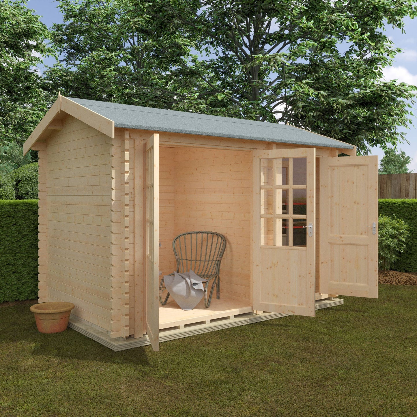 The Chatsworth 44mm - Log Cabins - Plymouth Sheds