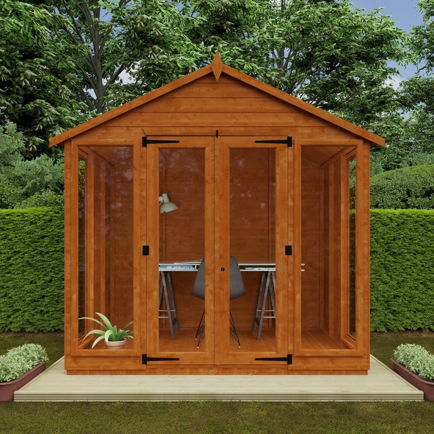 Contemporary Summerhouse - Cabin Bars - Plymouth Sheds