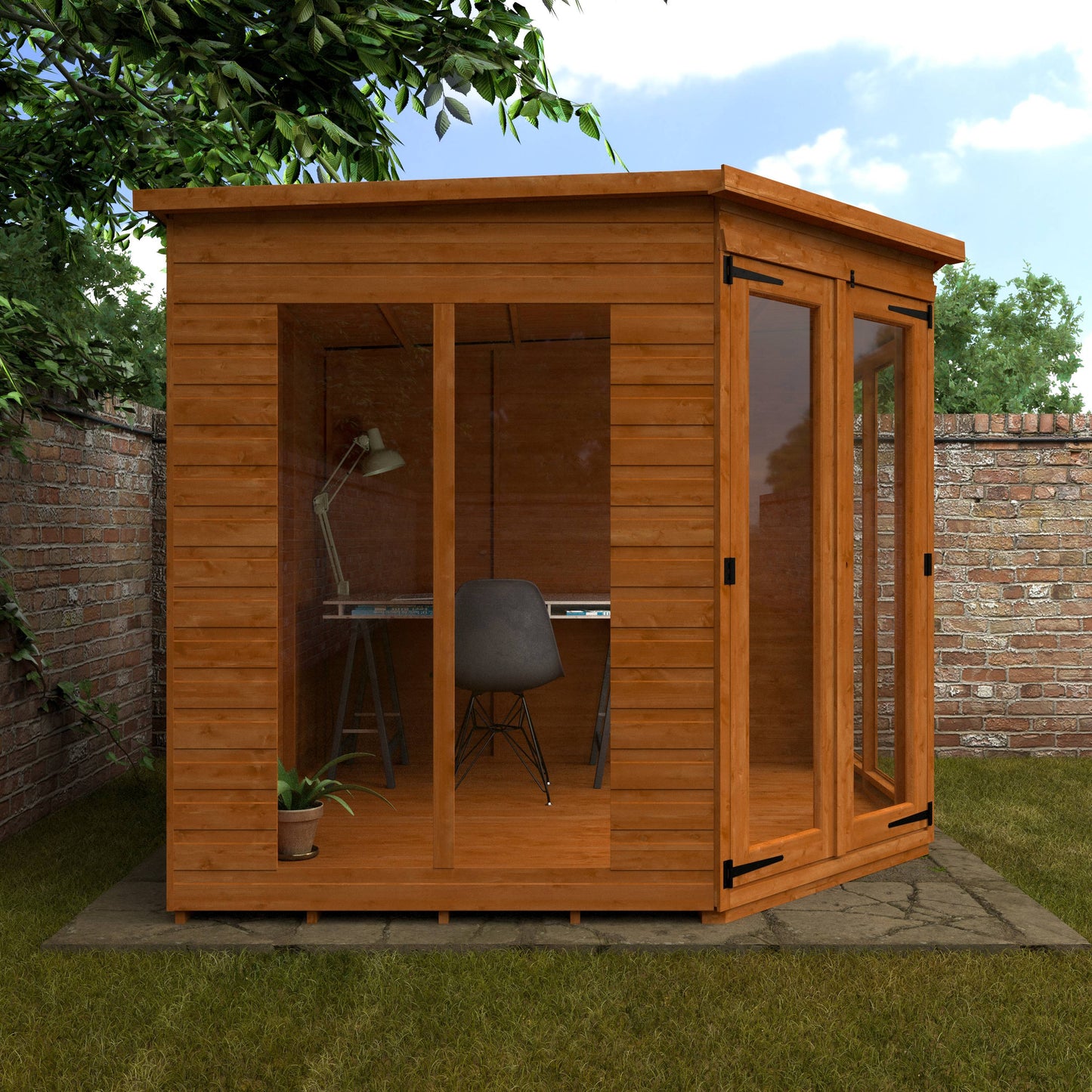 Full Pane Cornerhouse - Standard Summerhouse - Plymouth Sheds