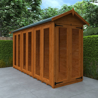 Flex Apex Full Pane Summerhouse - Cabin Bars - Plymouth Sheds