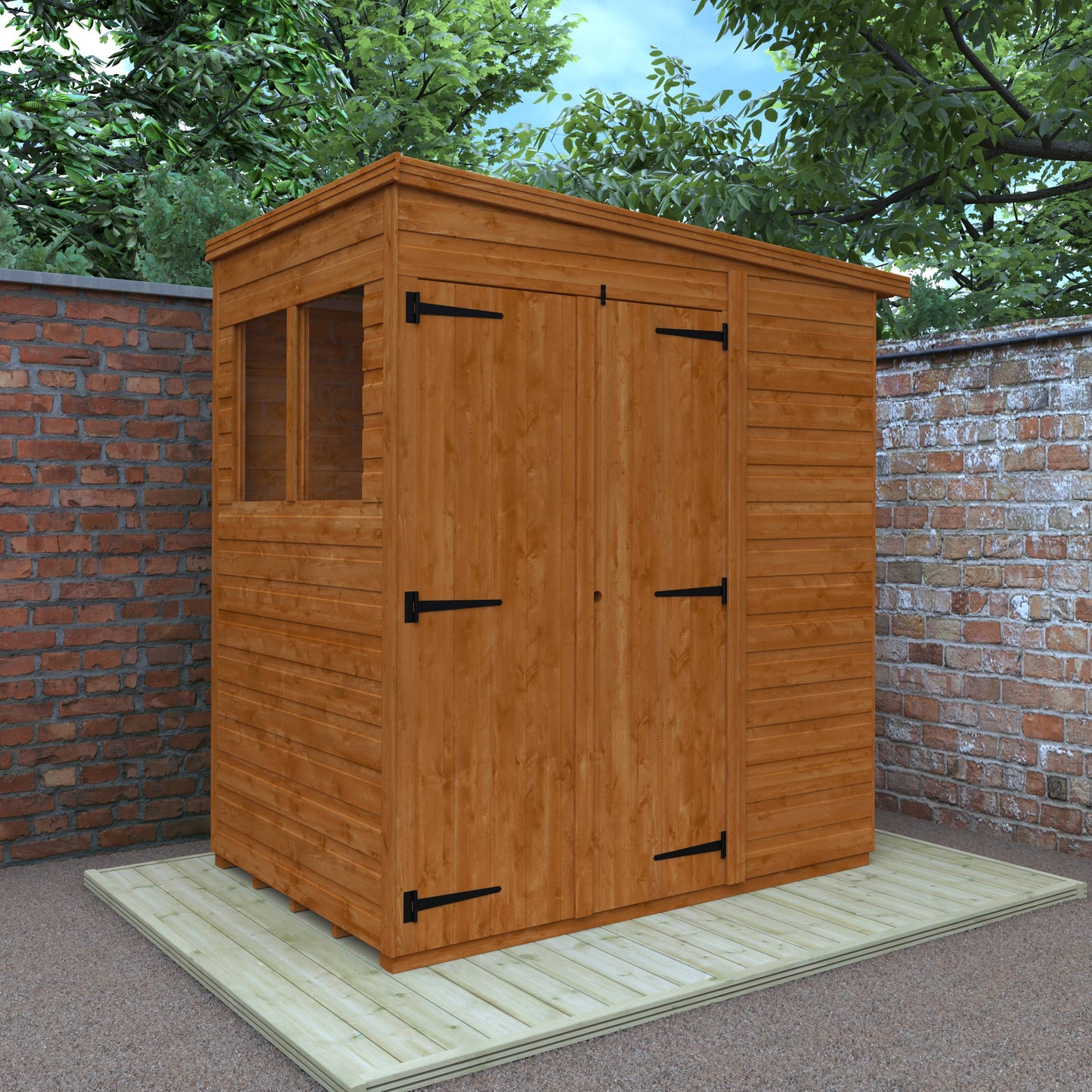 Flex Pent Double Door - Express Flex Ranges - Plymouth Sheds