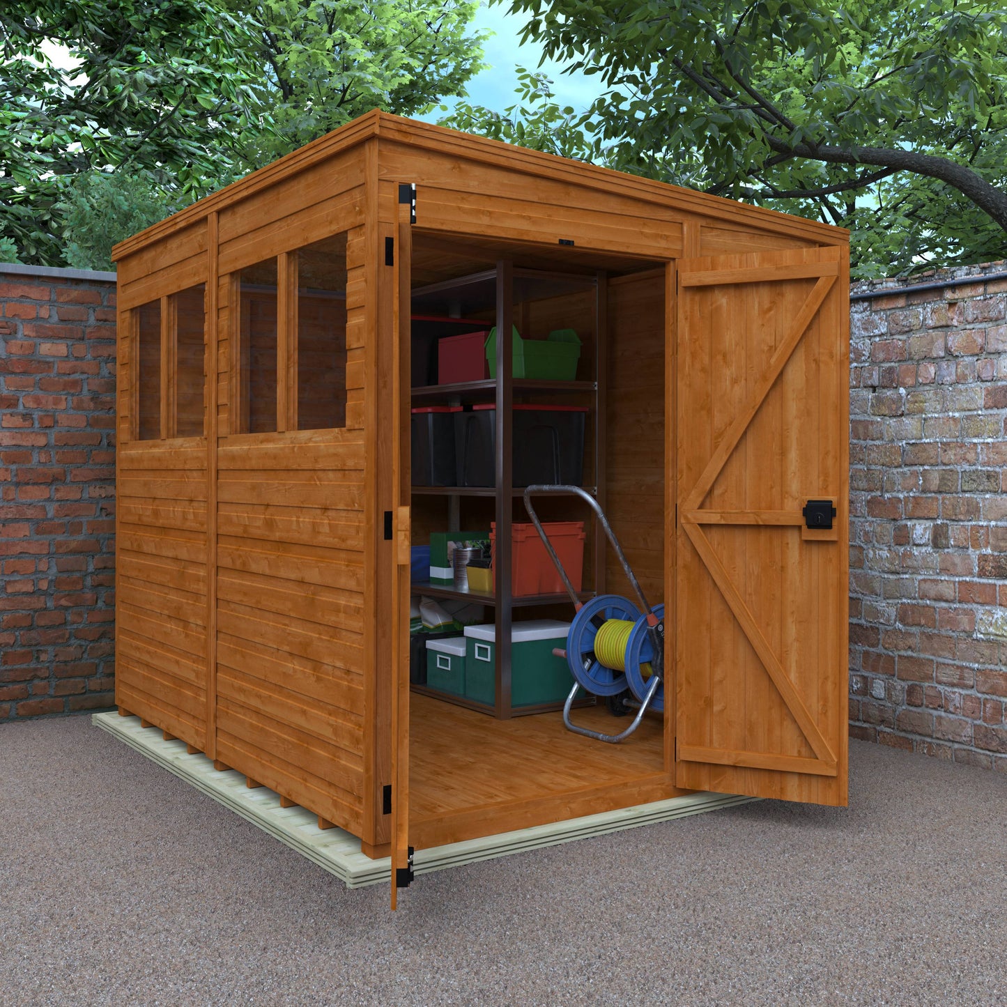 Flex Pent Double Door - Express Flex Ranges - Plymouth Sheds