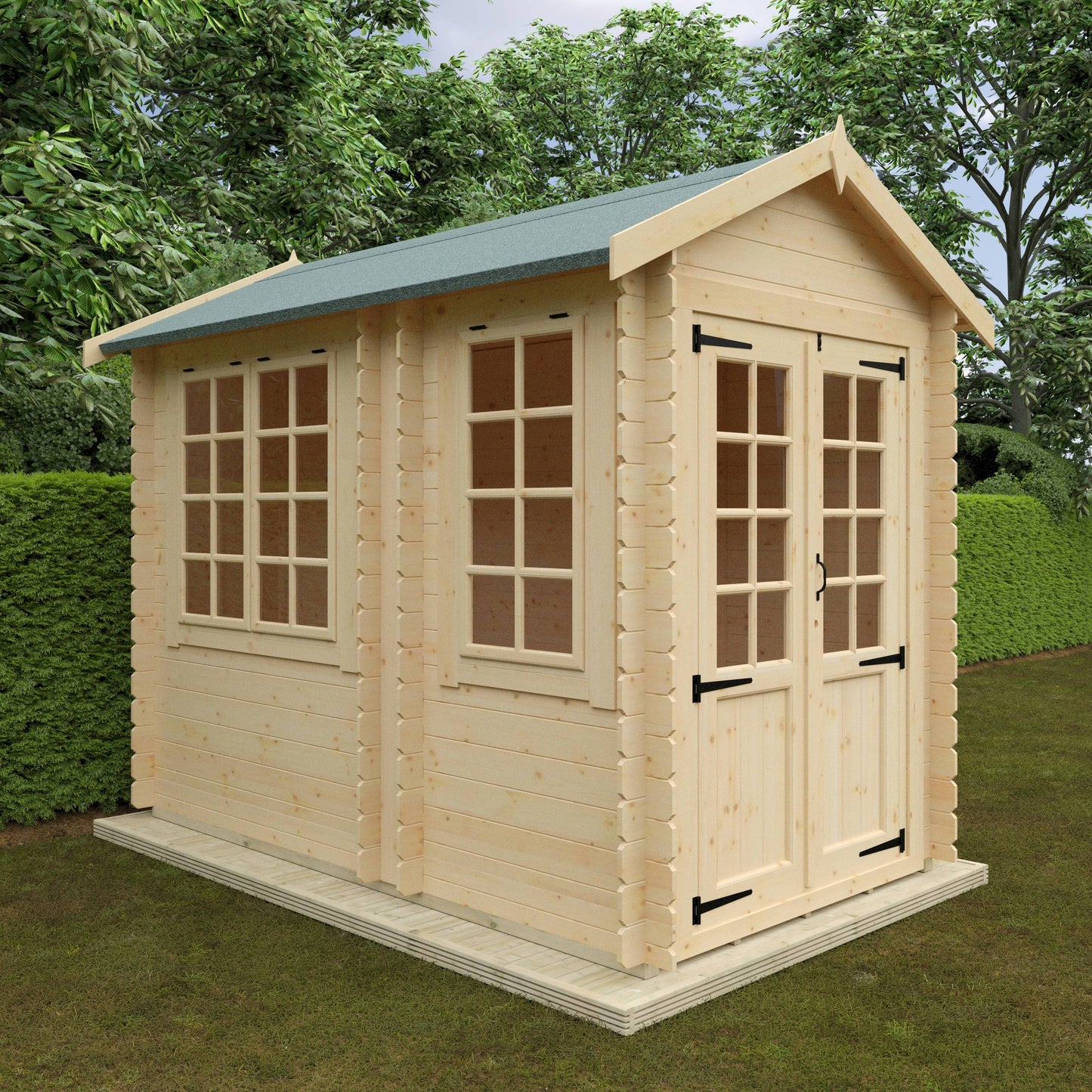 The Georgia 19mm - Log Cabins - Plymouth Sheds