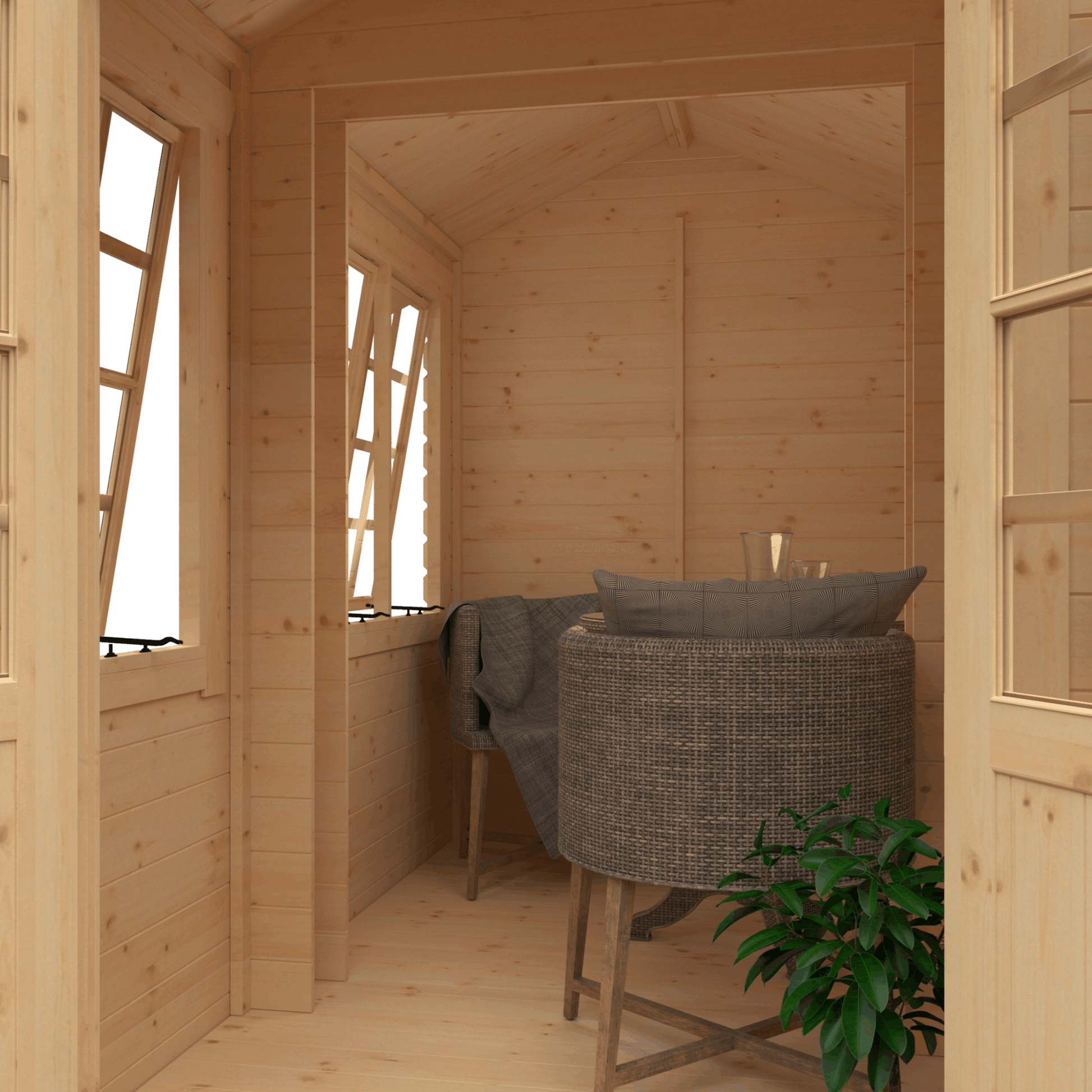 The Georgia 19mm - Log Cabins - Plymouth Sheds