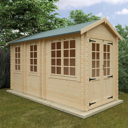 The Georgia 19mm - Log Cabins - Plymouth Sheds
