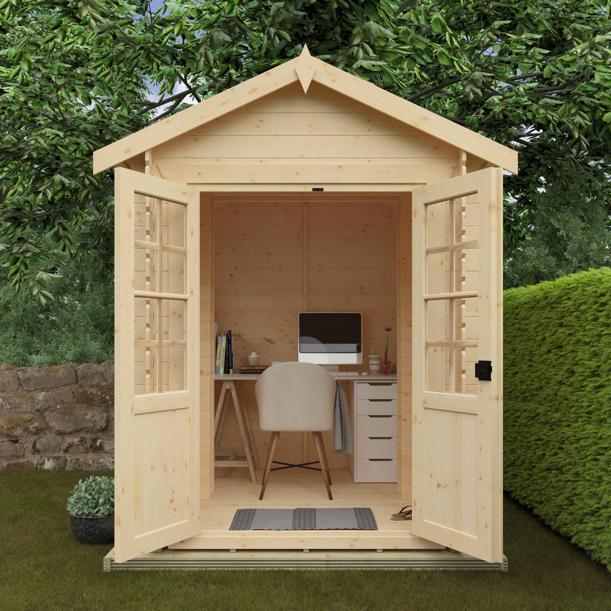 The Georgia 19mm - Log Cabins - Plymouth Sheds