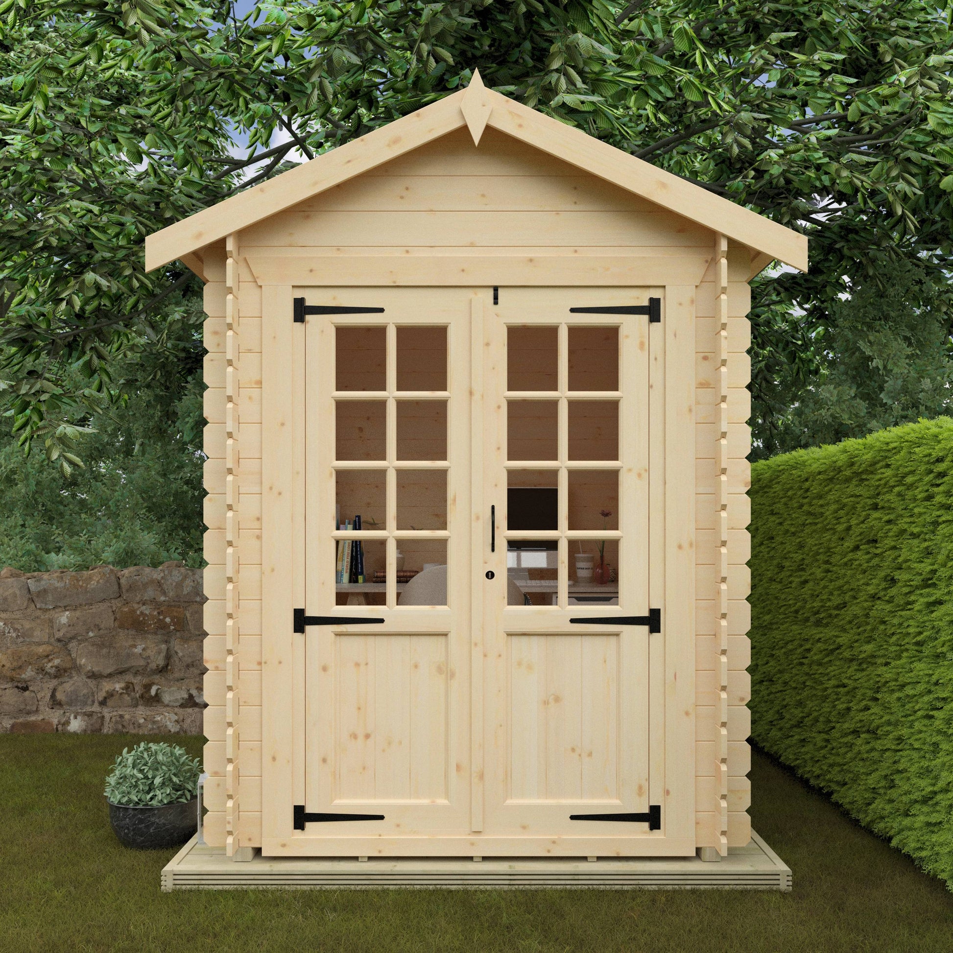 The Georgia 19mm - Log Cabins - Plymouth Sheds